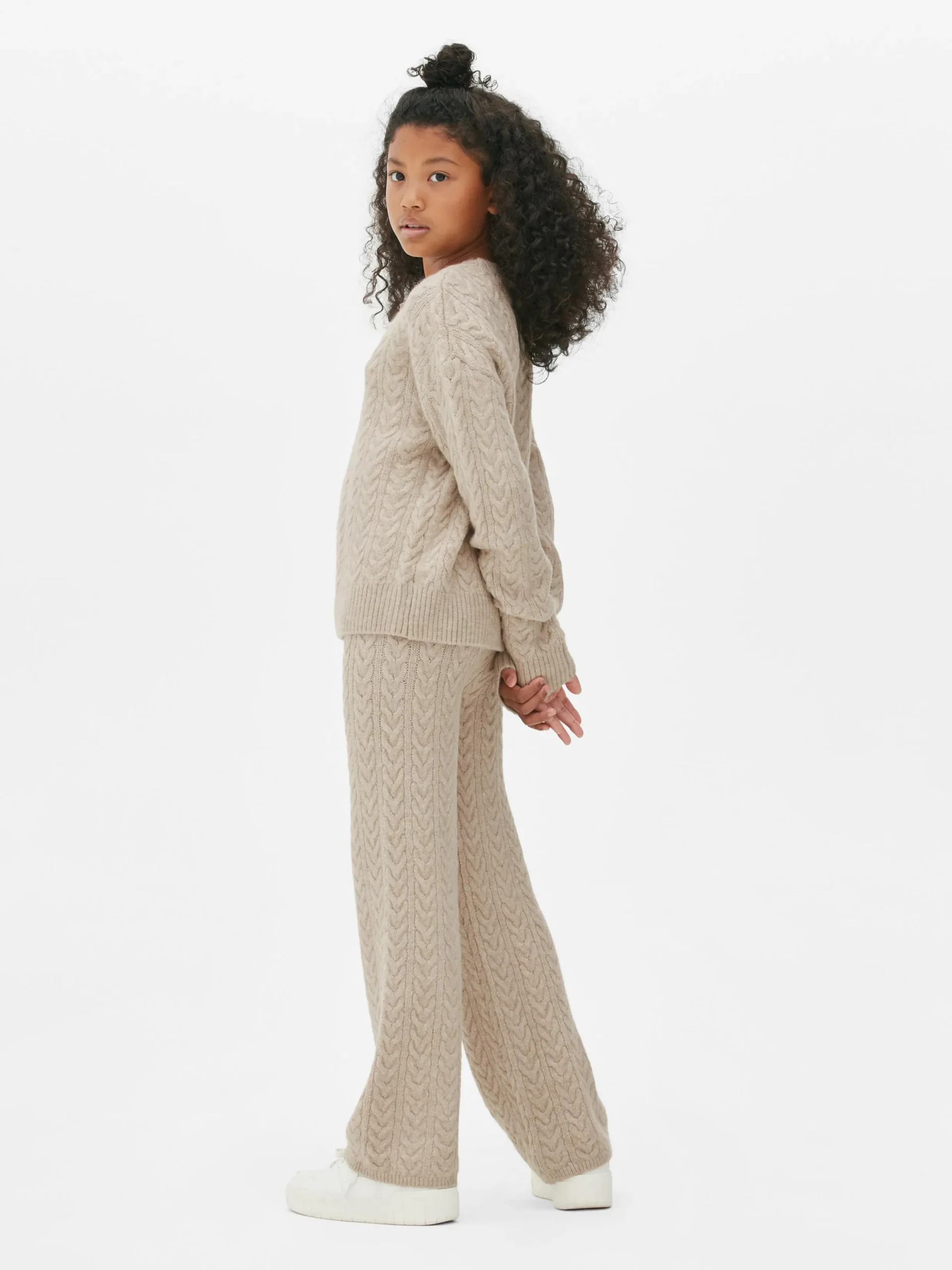 Pulls Et Gilets|Ensembles Et Tenues|Primark Ensemble Pull Et Legging En Maille Torsadée Beige