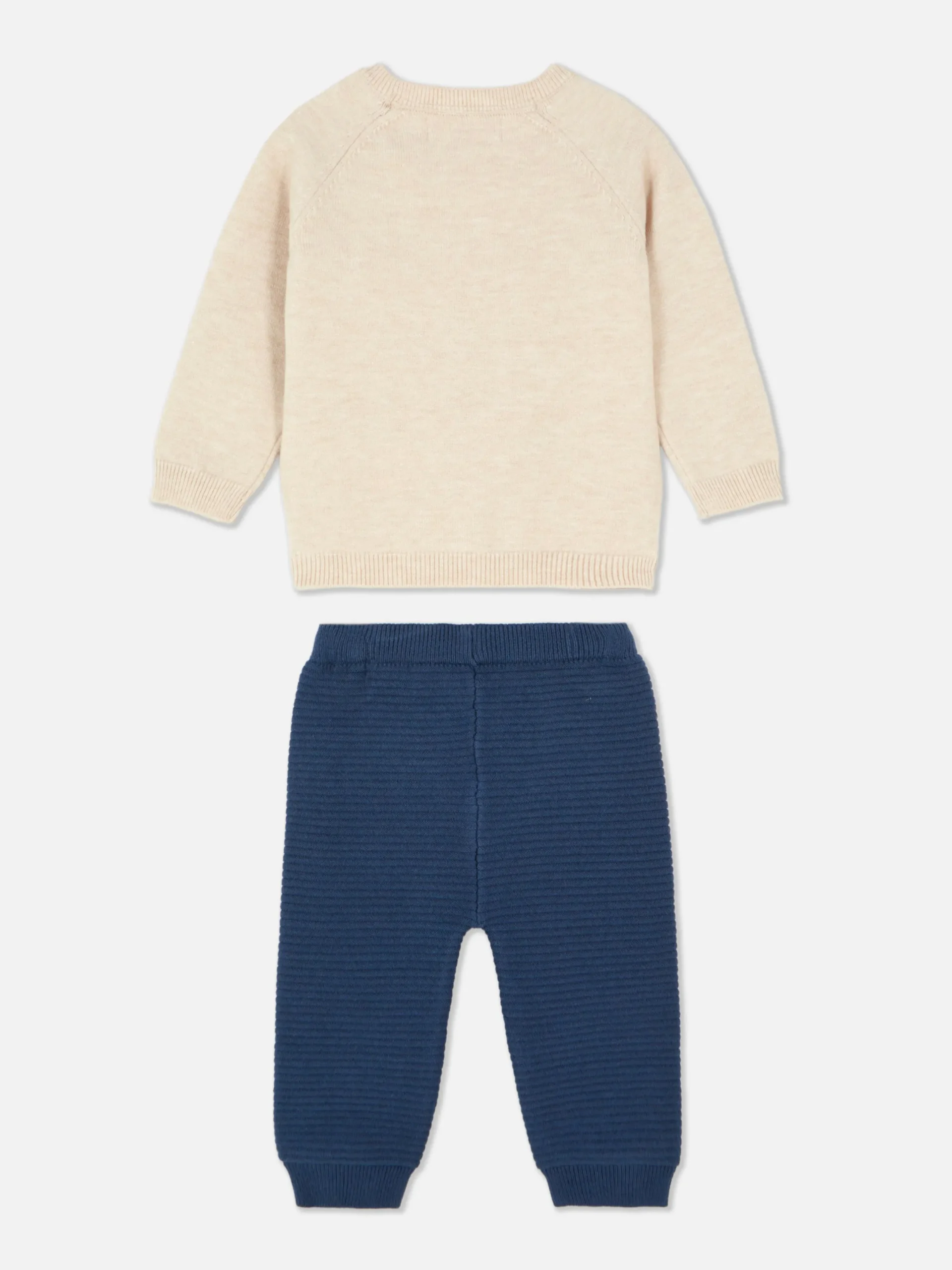 Ensembles Et Tenues|Primark Ensemble Pull Tricoté Et Legging Bleu marine
