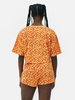 Ensembles Pyjamas|Primark Ensemble Pyjama Court Graphique Heinz Beans Orange