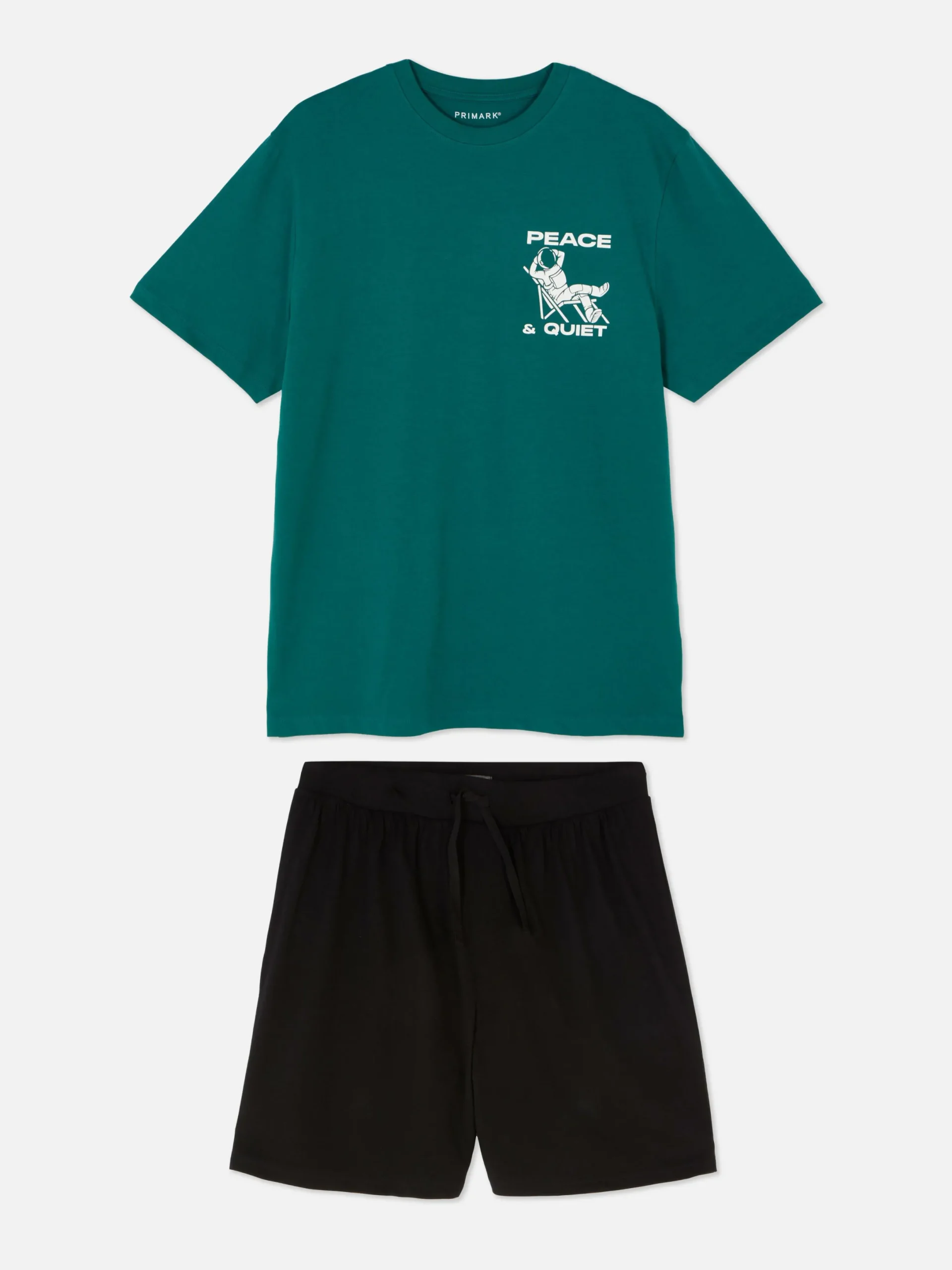 Pyjamas|Primark Ensemble Short Et T-shirt De Pyjama Bleu sarcelle