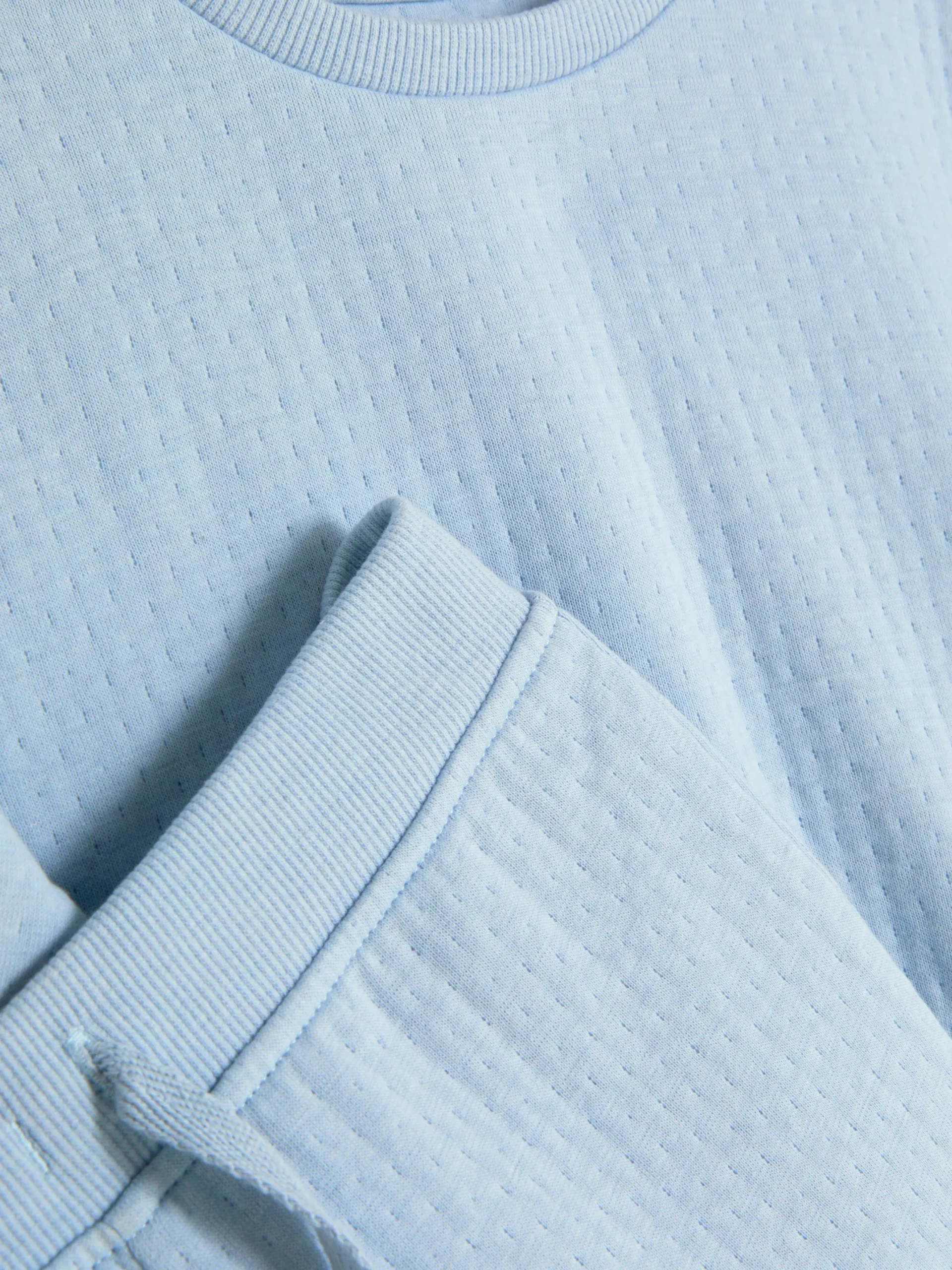 Ensembles Et Tenues|Primark Ensemble Sweat-shirt Et Bas De Jogging Texturé Bleu