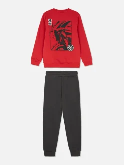Ensembles Et Tenues|Primark Ensemble Sweat-shirt Et Bas De Jogging Dragon Ball Z Goku Rouge