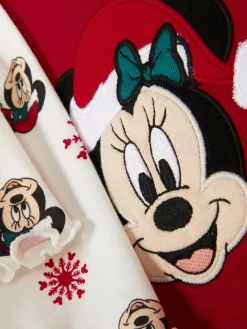 Ensembles Et Tenues|Primark Ensemble Sweat-shirt Et Legging De Noël Disney Minnie Mouse Rouge