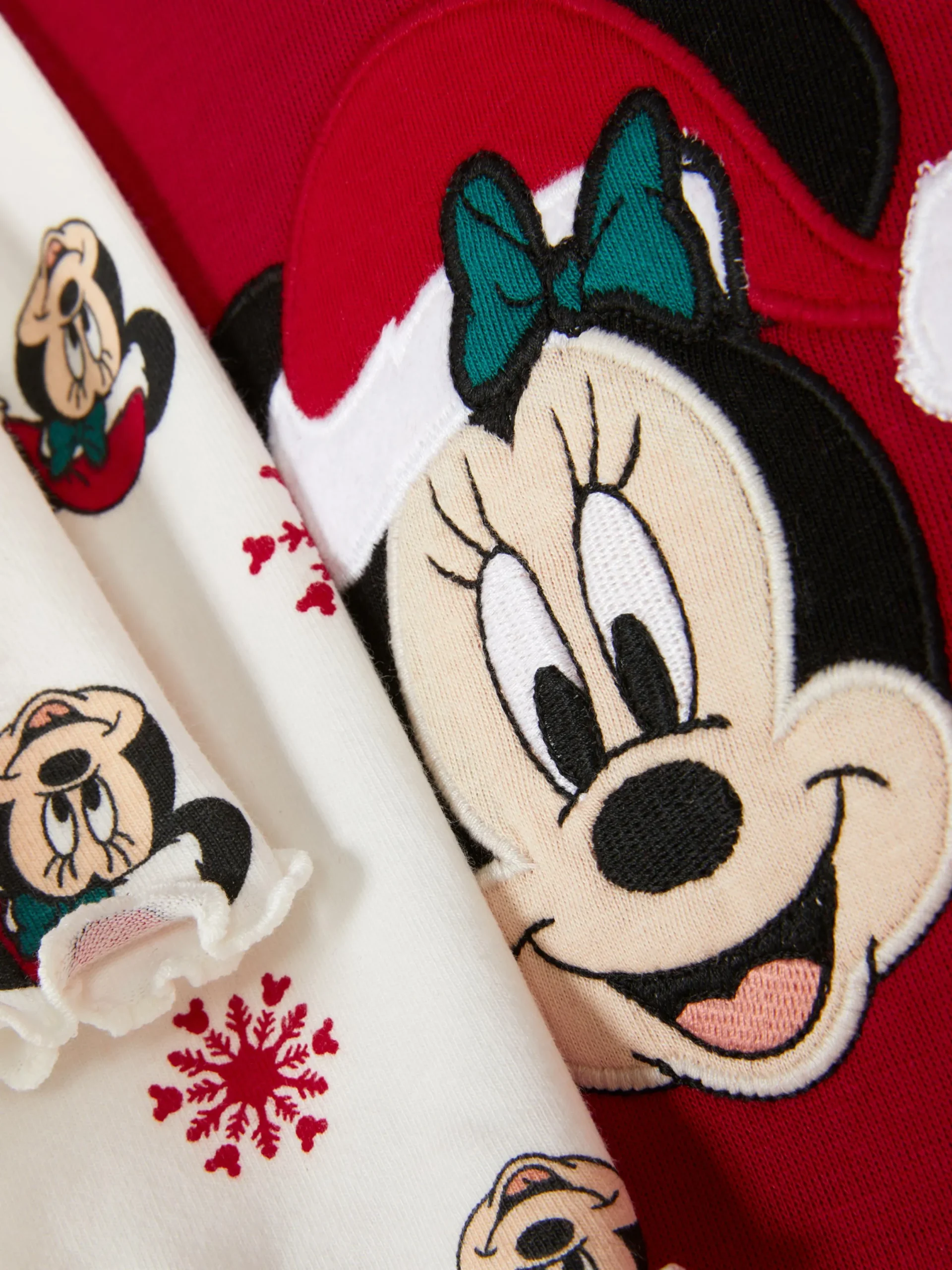 Ensembles Et Tenues|Primark Ensemble Sweat-shirt Et Legging De Noël Disney Minnie Mouse Rouge