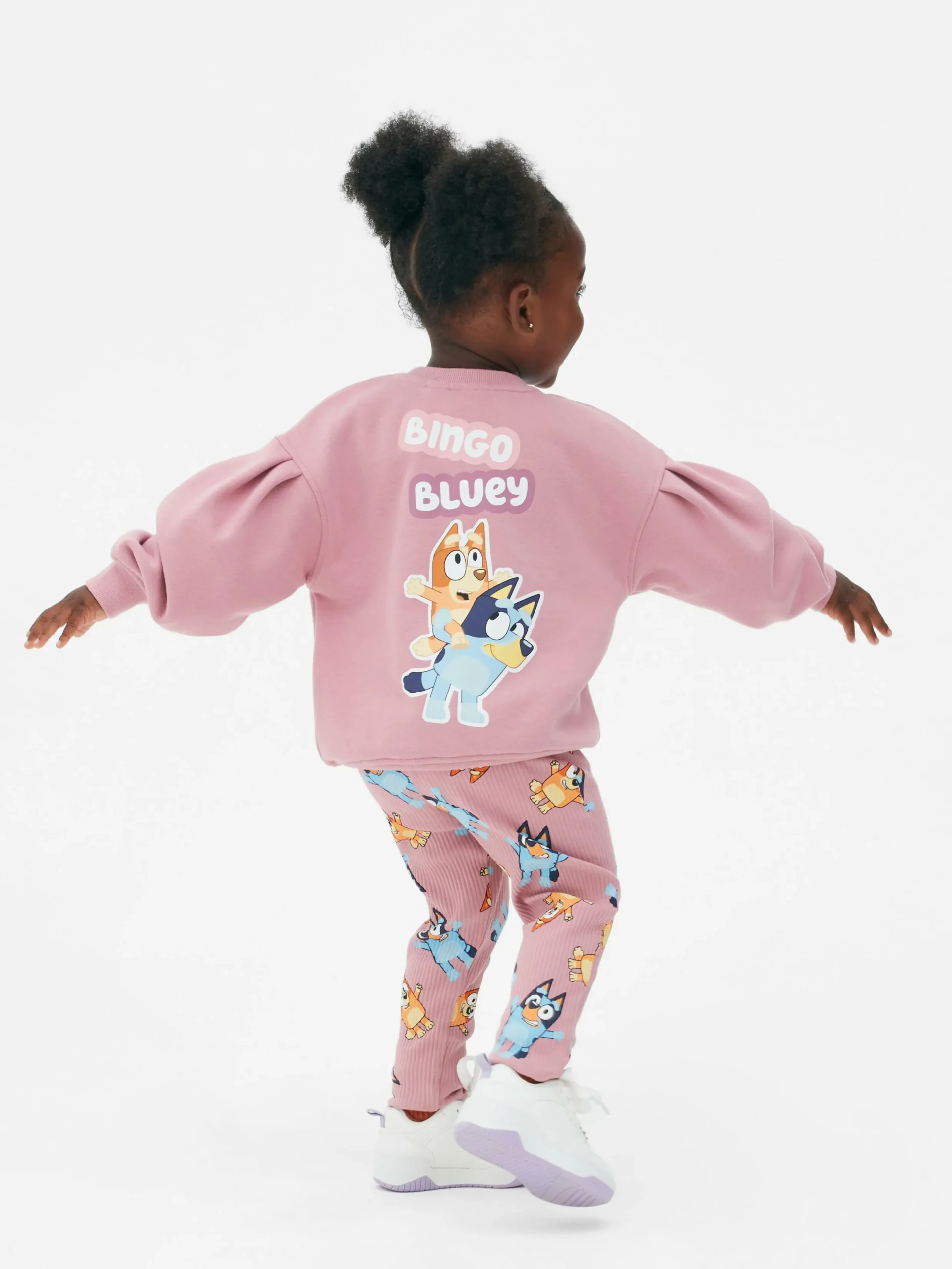 Ensembles Et Tenues|Primark Ensemble Sweat-shirt Et Legging Bluey Rose