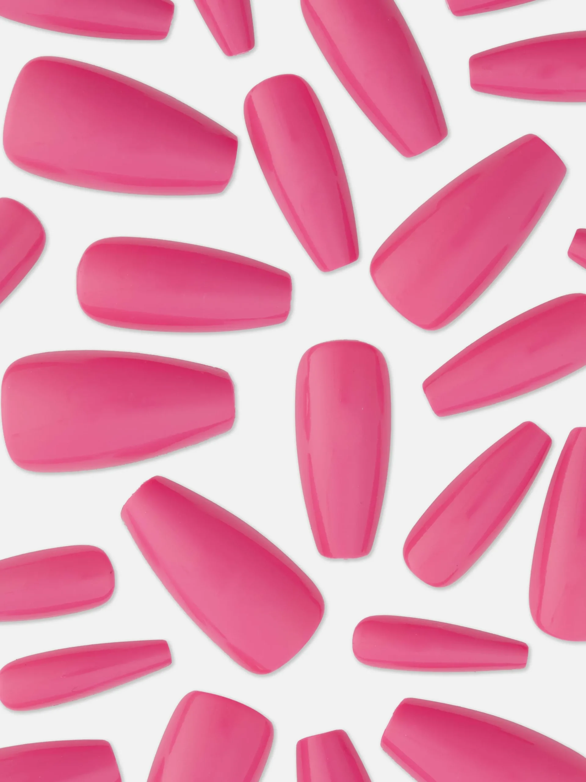 Faux Ongles|Primark Faux Ongles Brillants à Bout Pointu PS... Rose vif
