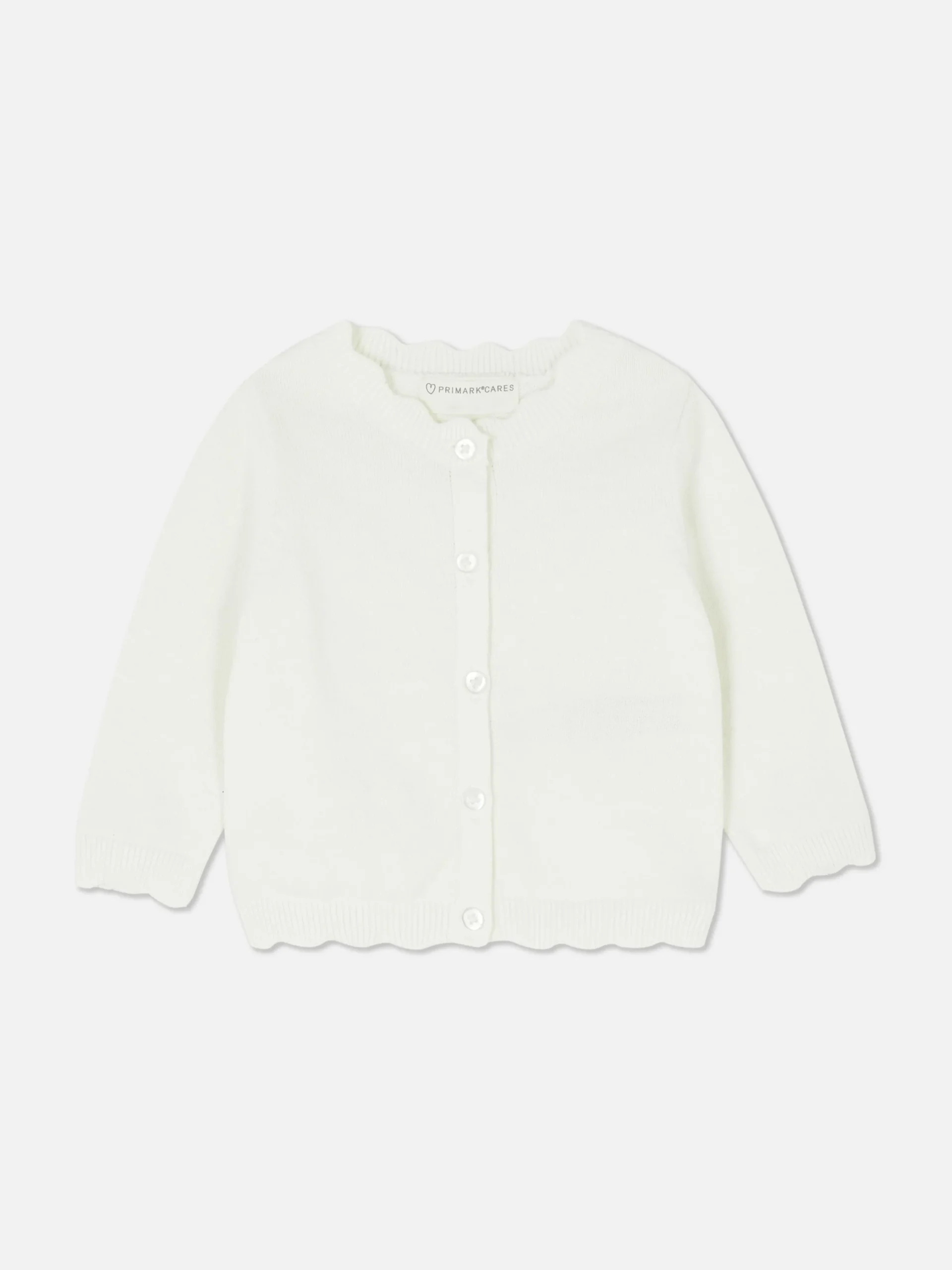 Pulls Et Gilets|Primark Gilet à Bordures Festonnées Ivoire