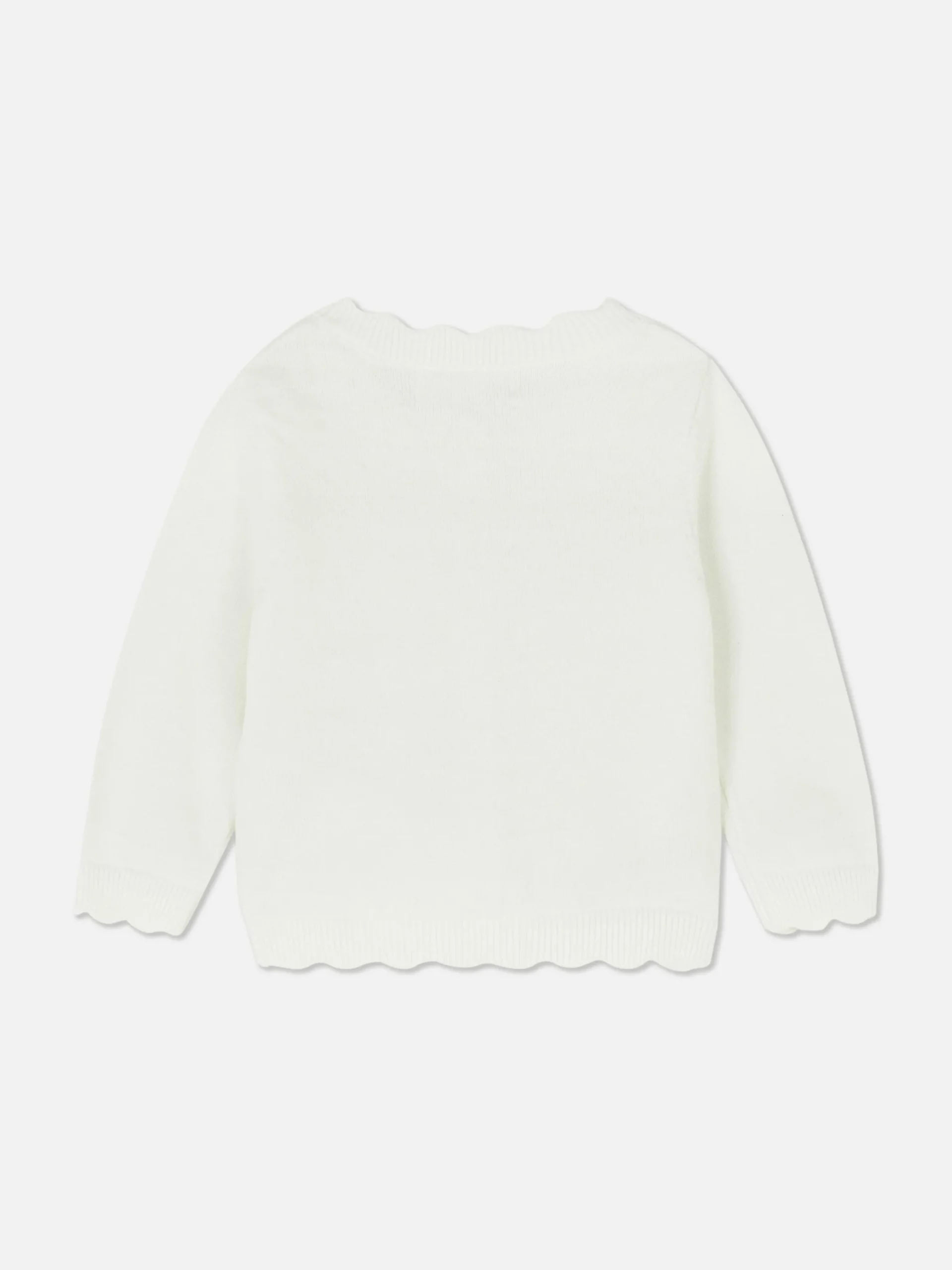 Pulls Et Gilets|Primark Gilet à Bordures Festonnées Ivoire