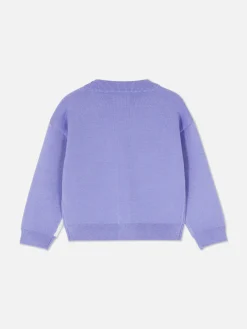 Pulls Et Gilets|Primark Gilet à Col En V Et Motif Licorne Violet