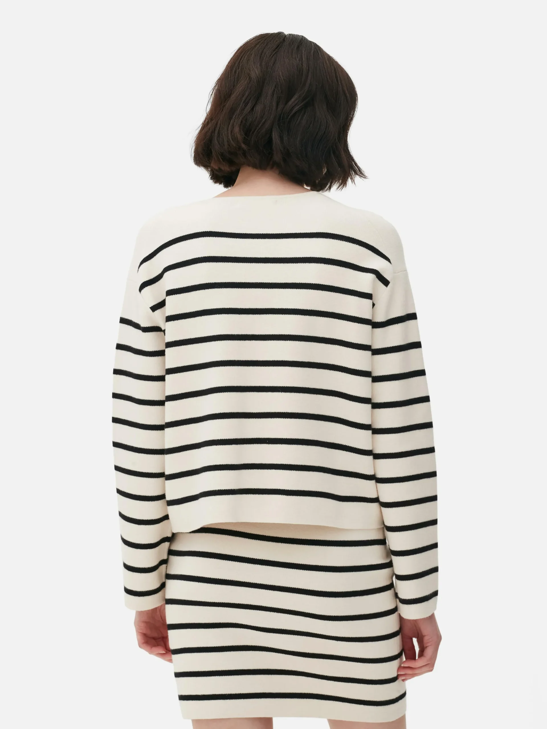 Pulls Et Gilets|Primark Gilet Boutonné à Rayures à Coordonner Multicolore