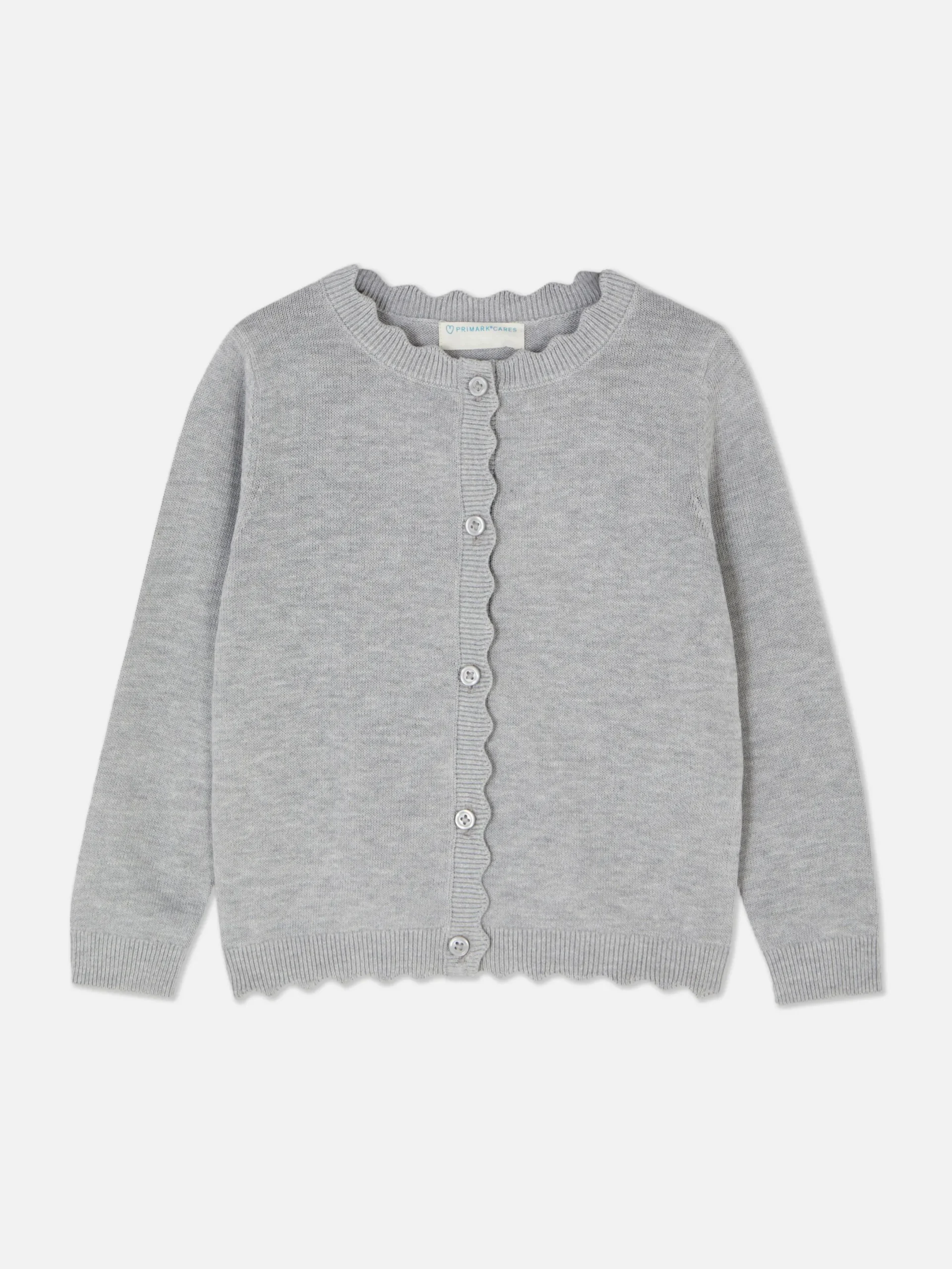Pulls Et Gilets|Primark Gilet Boutonné Festonné Gris