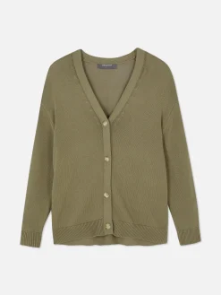 Pulls Et Gilets|Primark Gilet Boyfriend Texturé Kaki