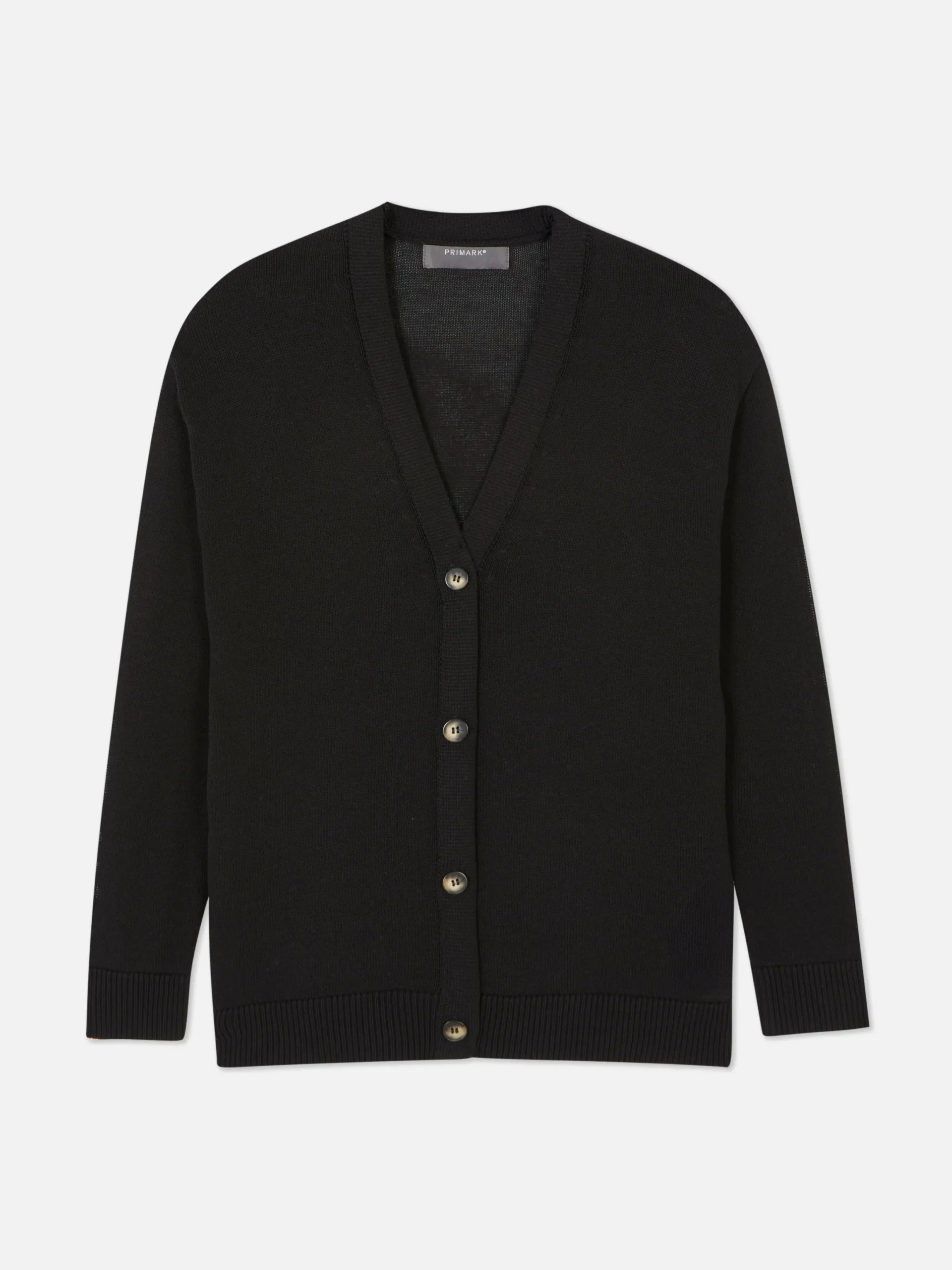 Pulls Et Gilets|Primark Gilet Boyfriend Texturé Noir