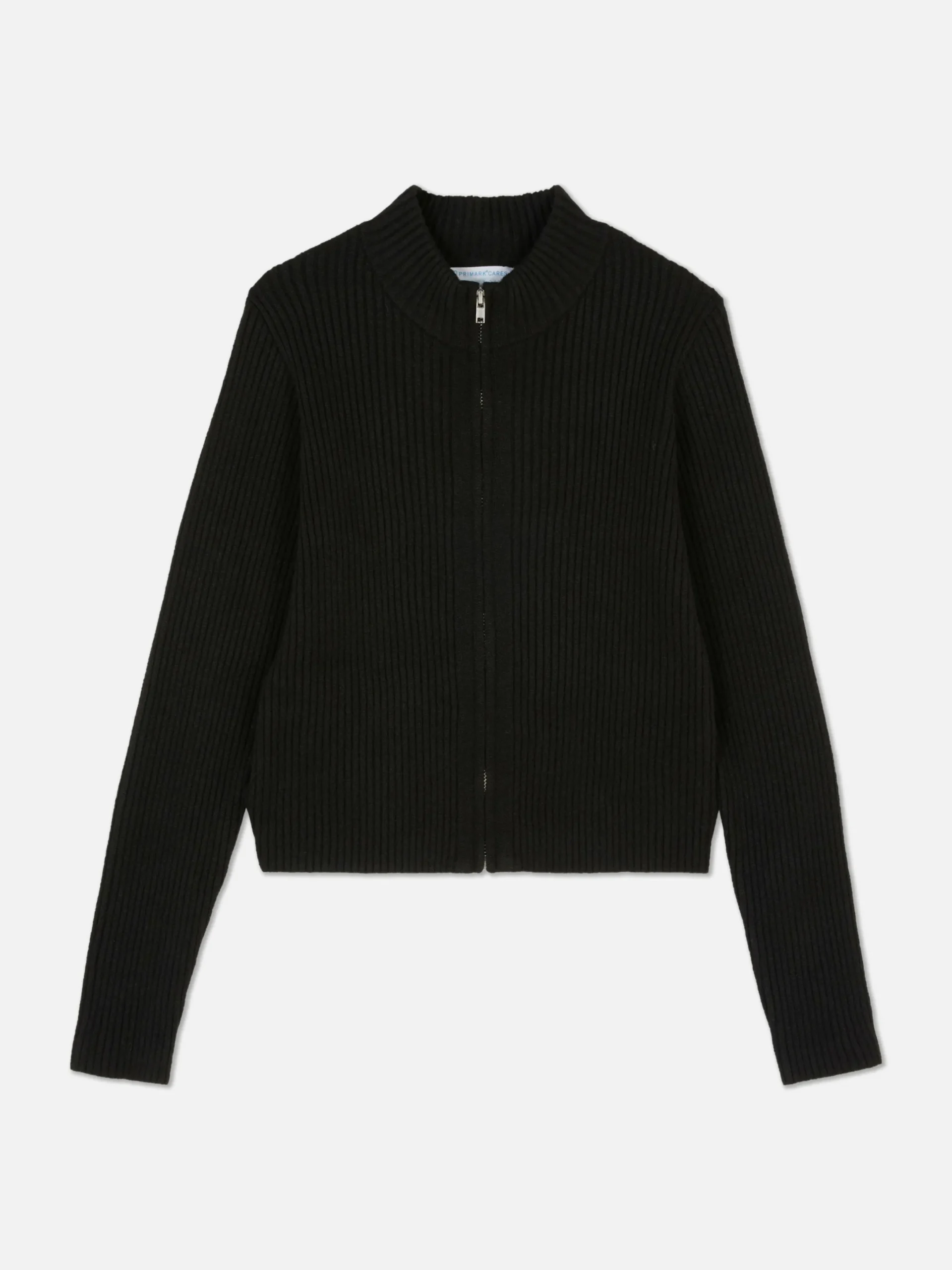 Pulls Et Gilets|Primark Gilet Côtelé Zippé Noir