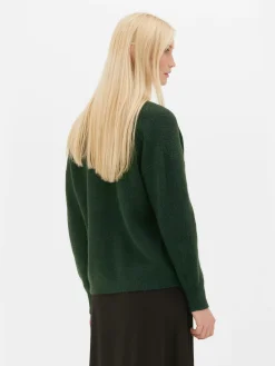 Pulls Et Gilets|Primark Gilet Décontracté à Col En V Vert foncé
