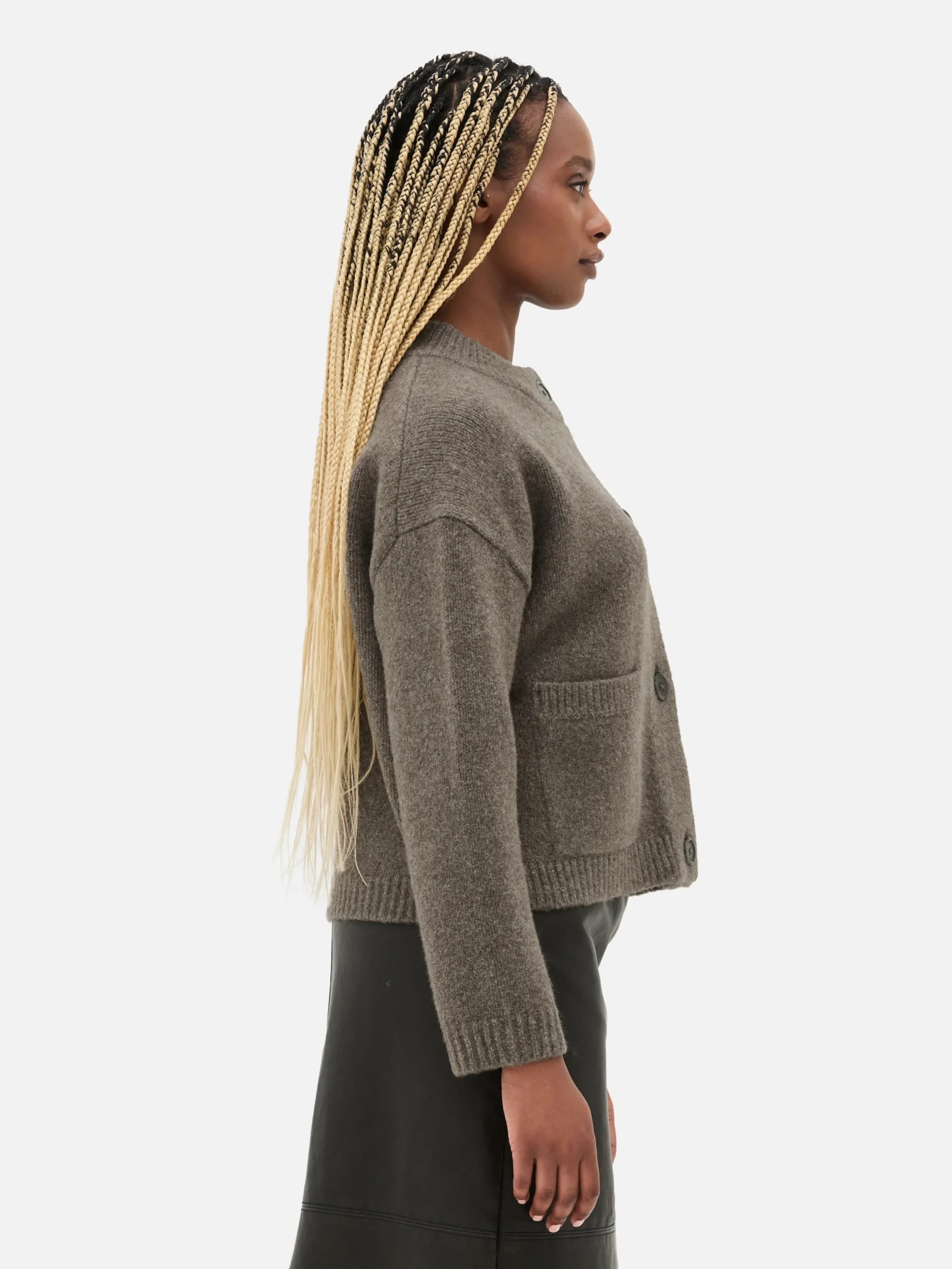 Pulls Et Gilets|Primark Gilet Décontracté Boutonné Sur Le Devant Marron
