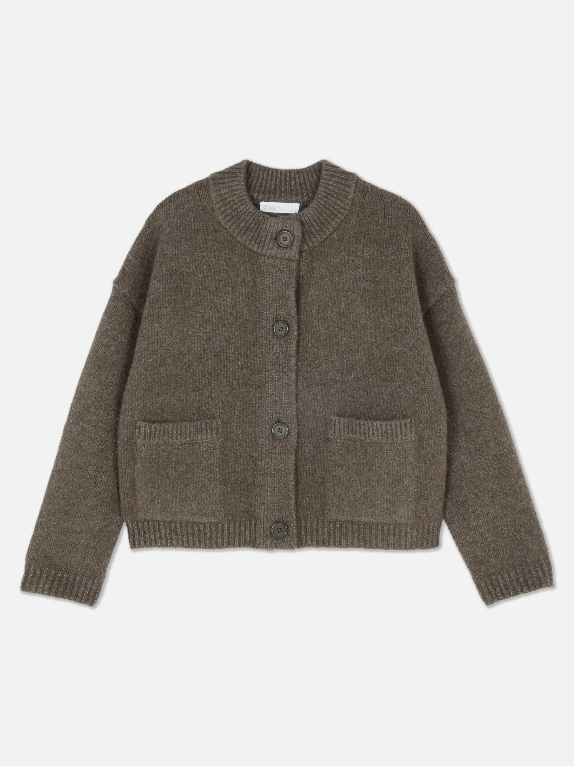 Pulls Et Gilets|Primark Gilet Décontracté Boutonné Sur Le Devant Marron