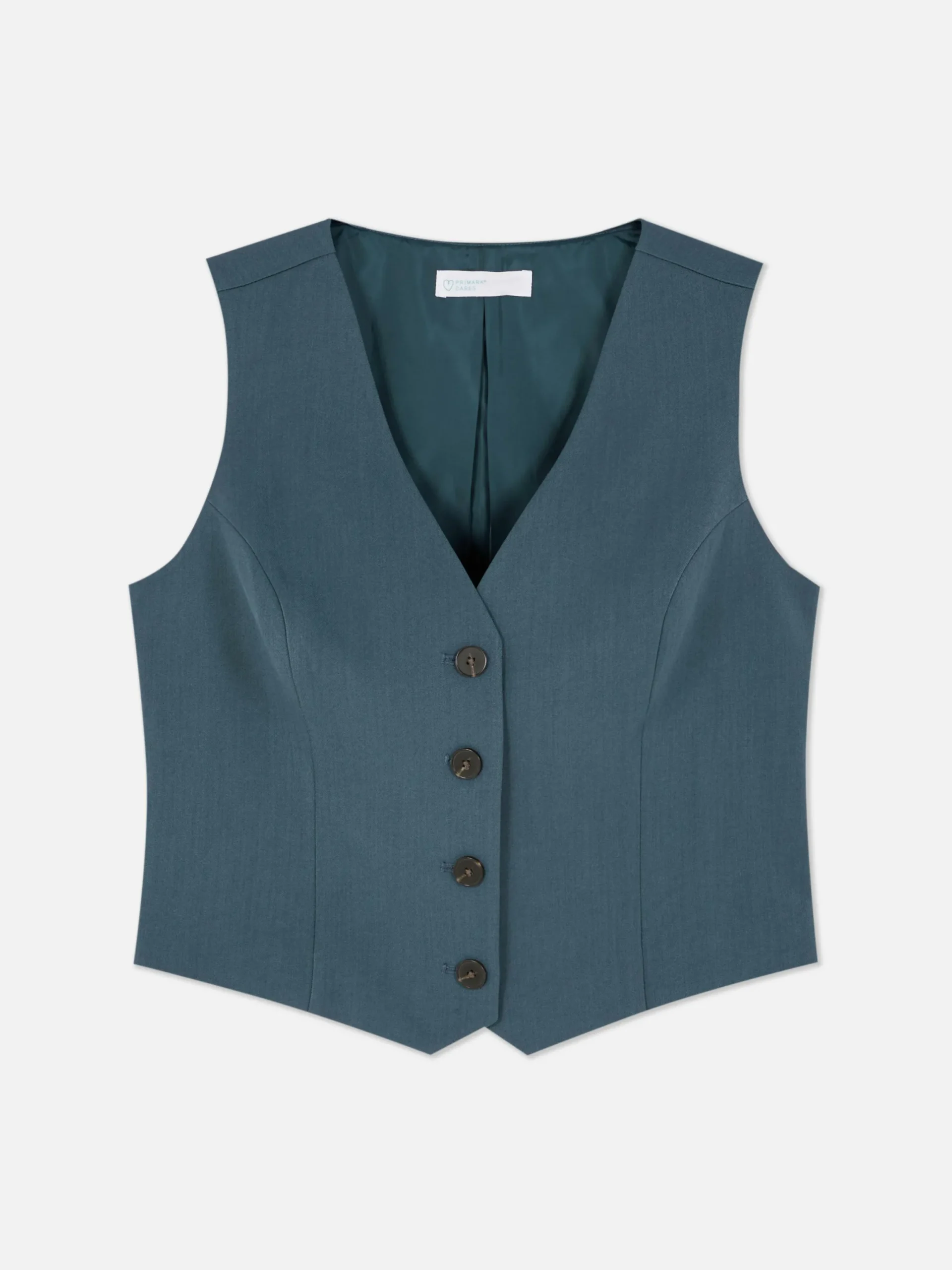 Blazers|Primark Gilet De Costume Ajusté Boutonné Bleu foncé