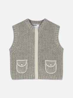 Pulls Et Gilets|Primark Gilet De Costume En Maille Rita Ora Gris