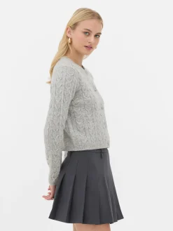 Pulls Et Gilets|Primark Gilet En Maille Torsadée Rita Ora Gris