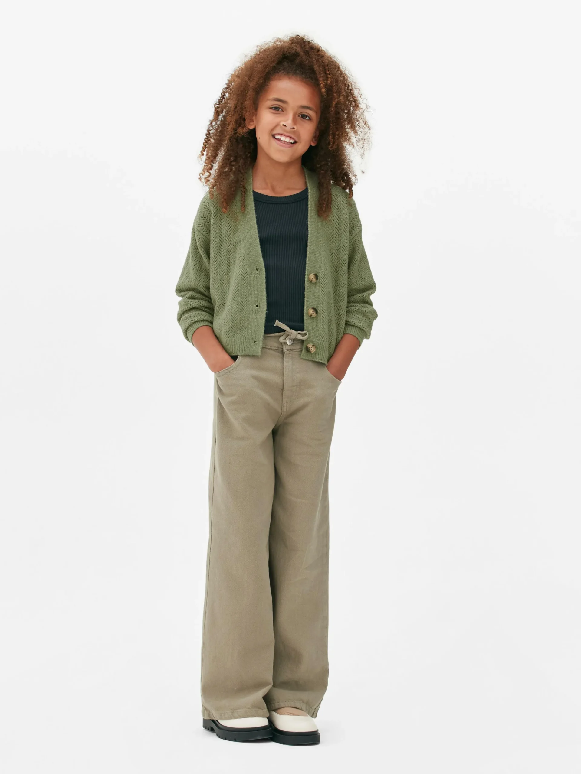 Pulls Et Gilets|Primark Gilet En Pointelle à Col En V Vert