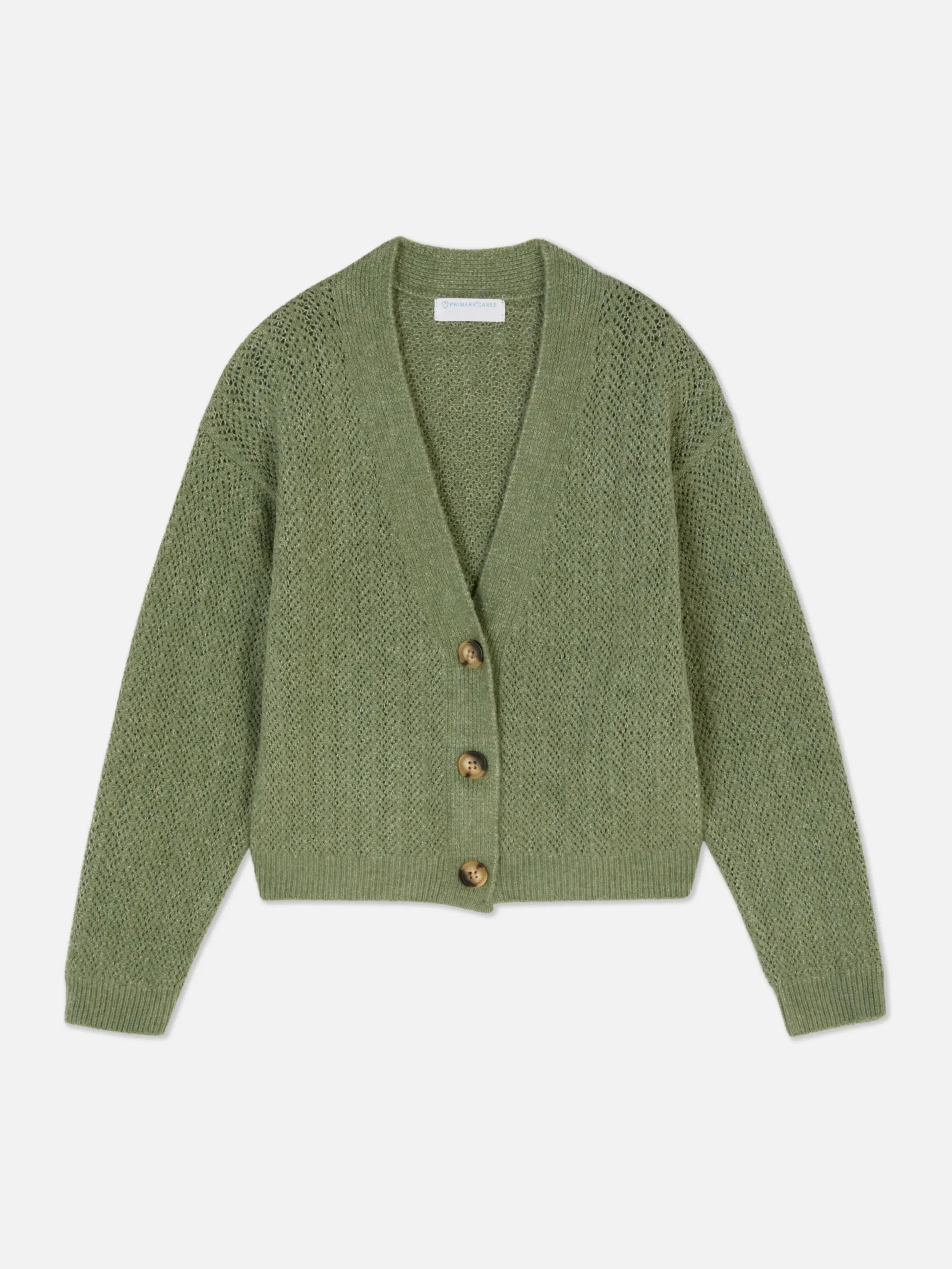 Pulls Et Gilets|Primark Gilet En Pointelle à Col En V Vert