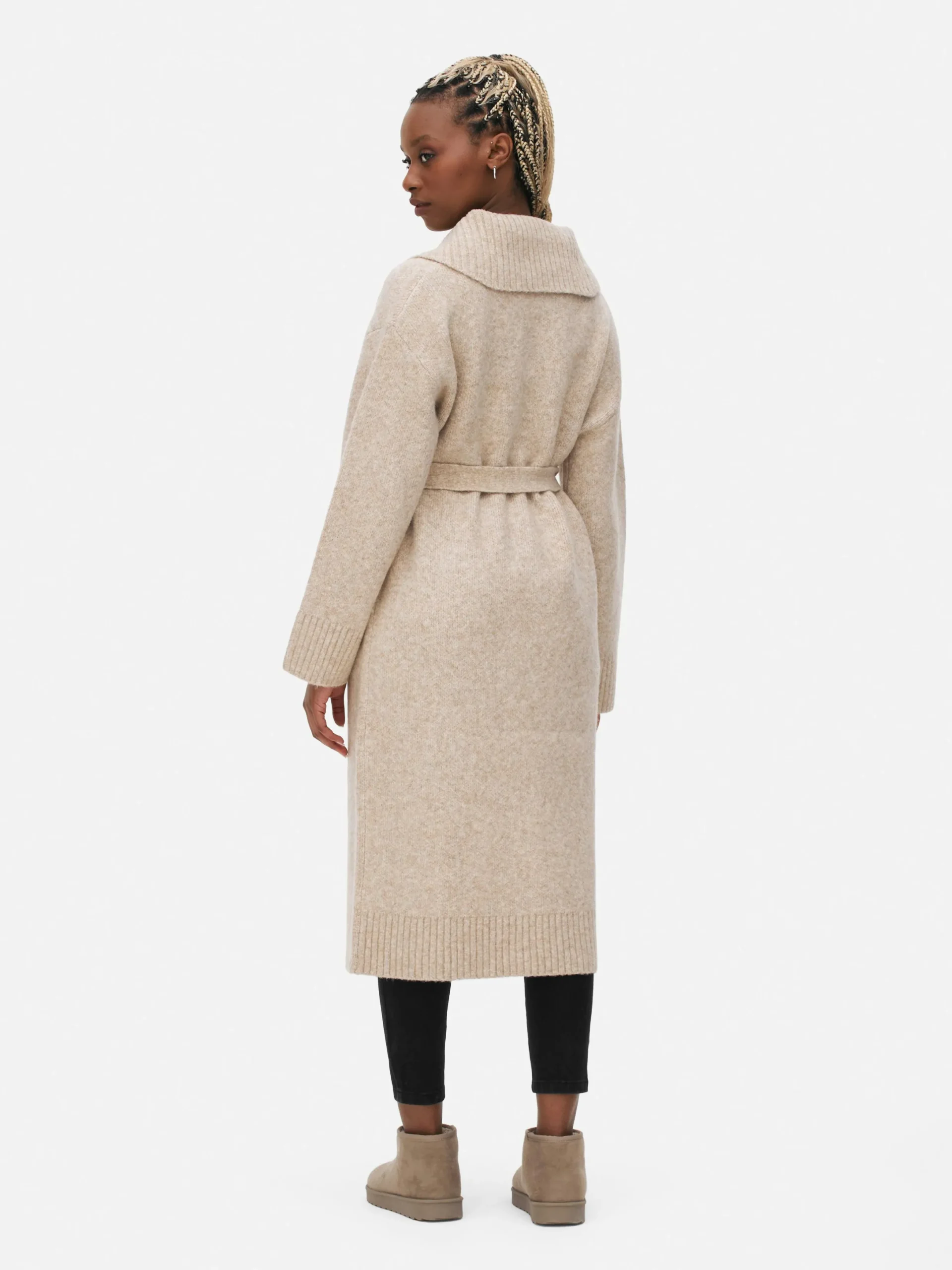 Pulls Et Gilets|Primark Gilet Long à Ceinture Paula Echevarría Camel