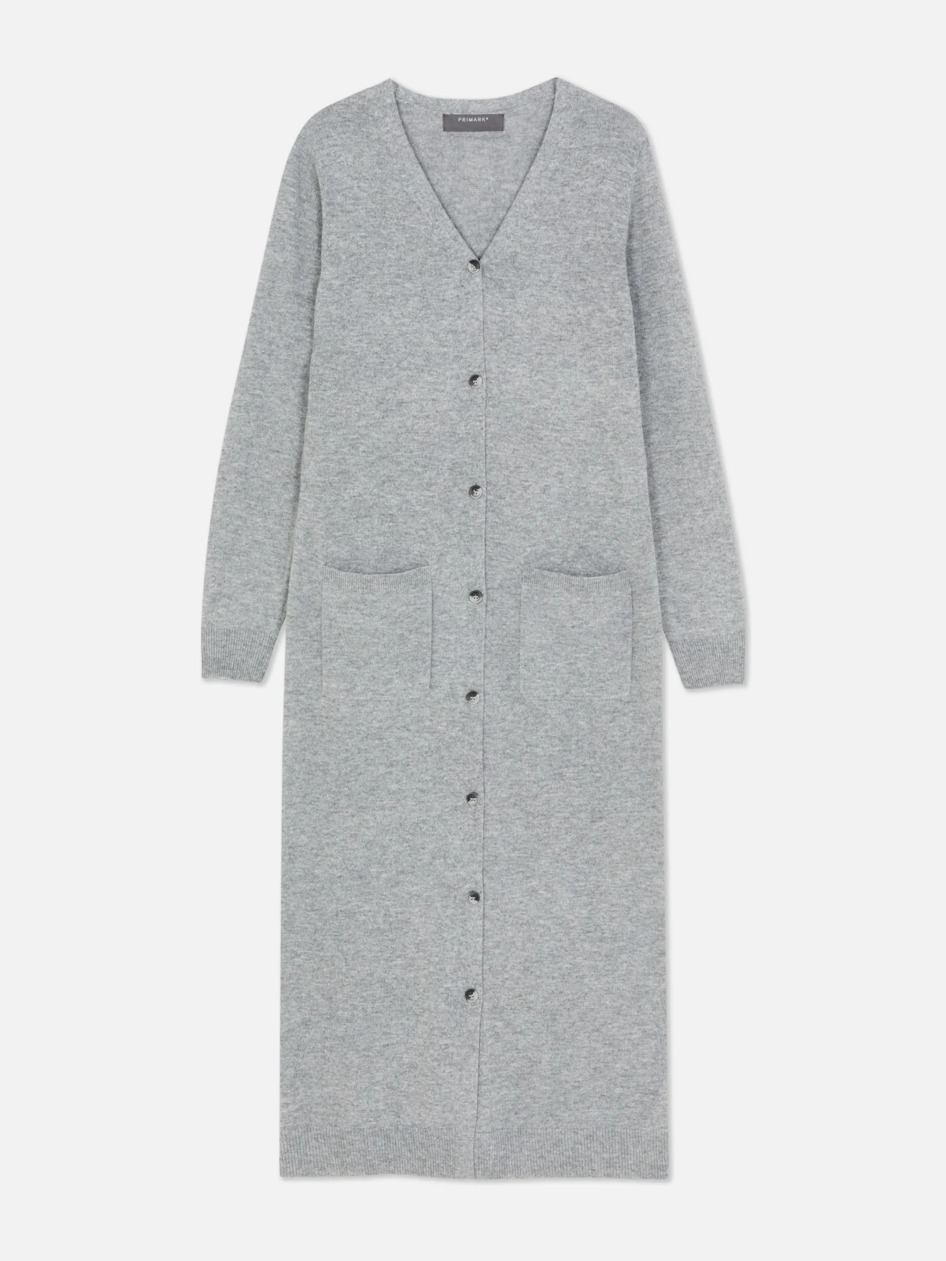 Pulls Et Gilets|Primark Gilet Long Boutonné Gris