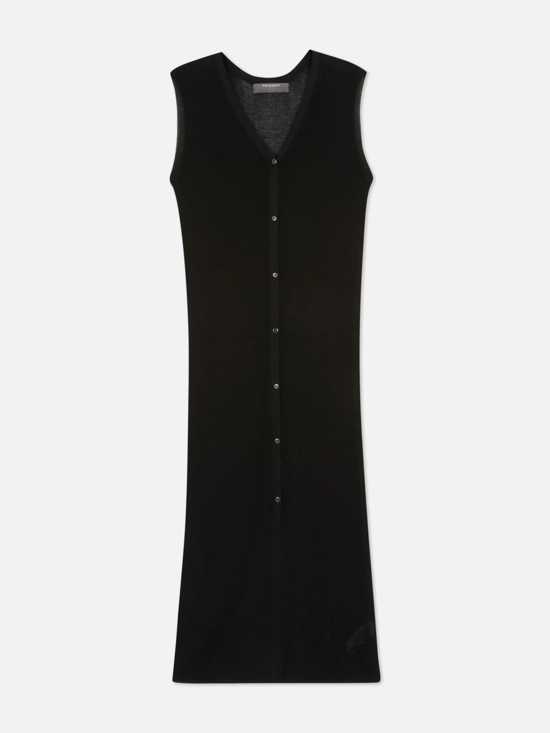 Pulls Et Gilets|Primark Gilet Long Sans Manches Noir