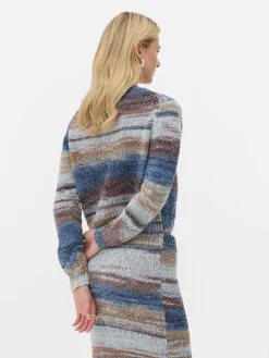 Pulls Et Gilets|Primark Gilet Space Dye à Coordonner Rita Ora Bleu marine