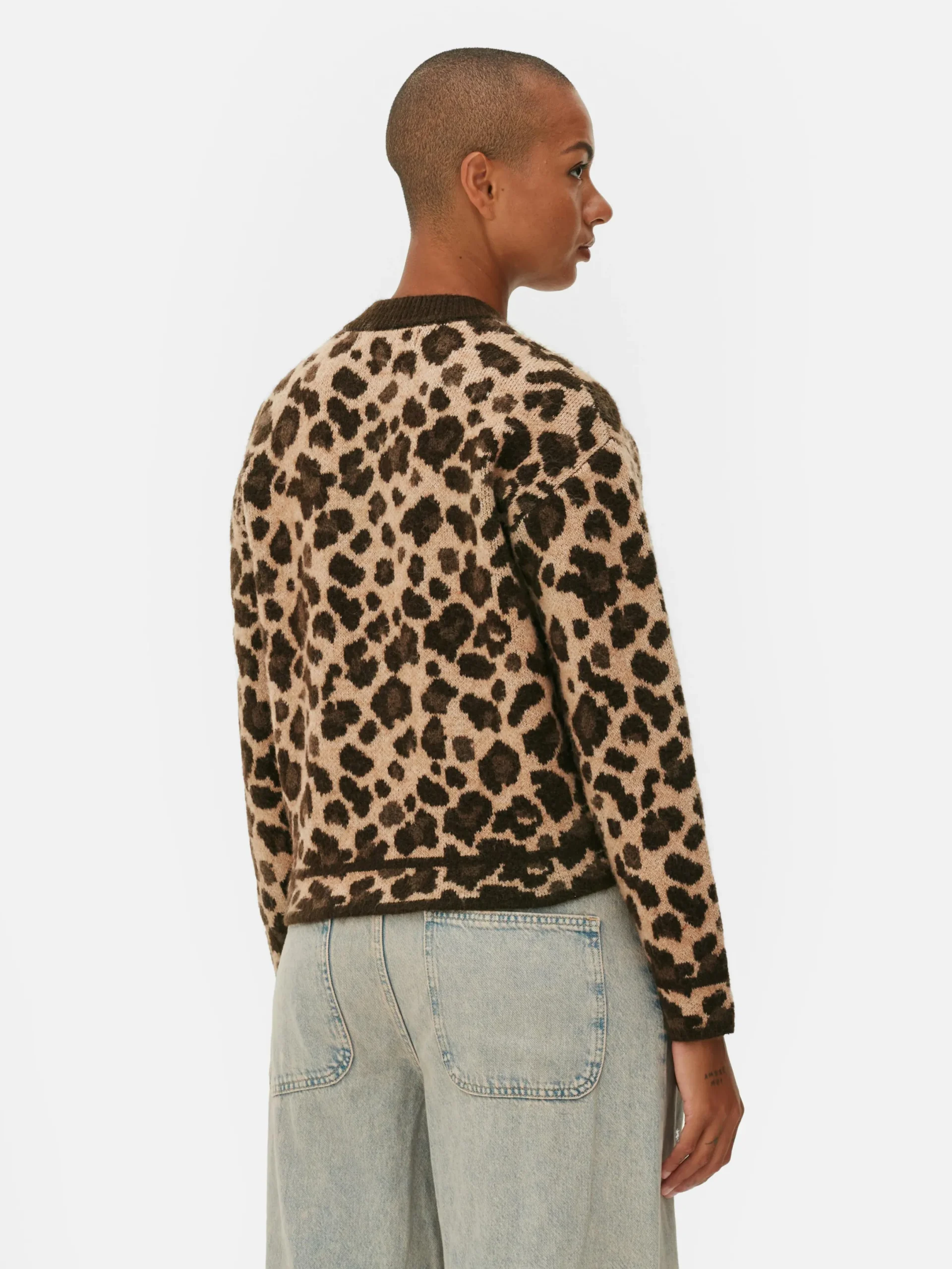 Pulls Et Gilets|Primark Gilet Style Blouson Bomber à Motif Léopard Multicolore