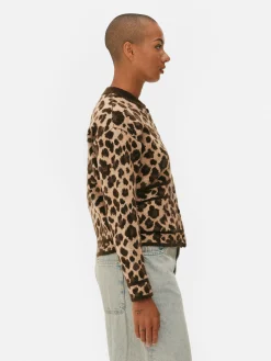 Pulls Et Gilets|Primark Gilet Style Blouson Bomber à Motif Léopard Multicolore