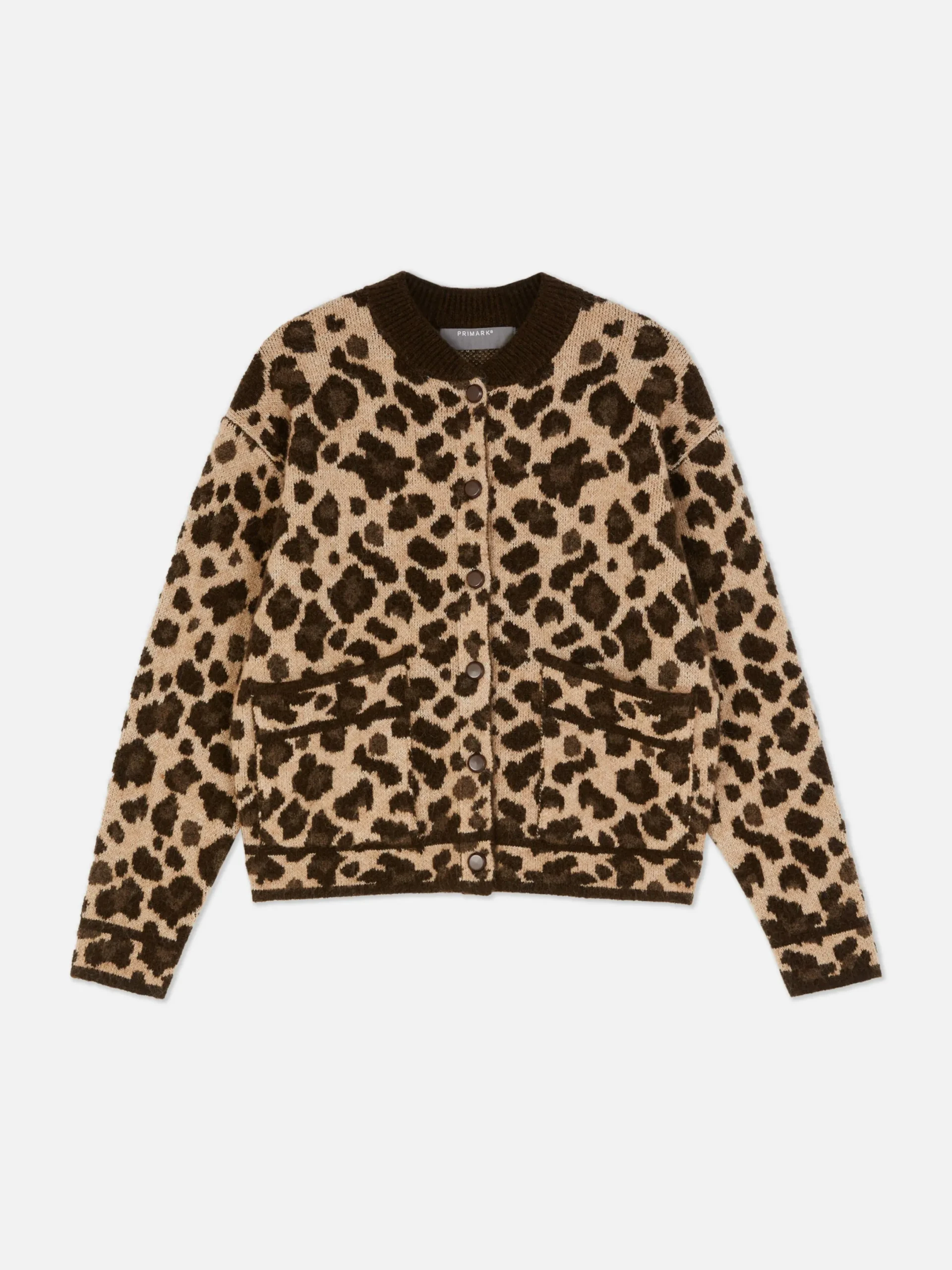 Pulls Et Gilets|Primark Gilet Style Blouson Bomber à Motif Léopard Multicolore