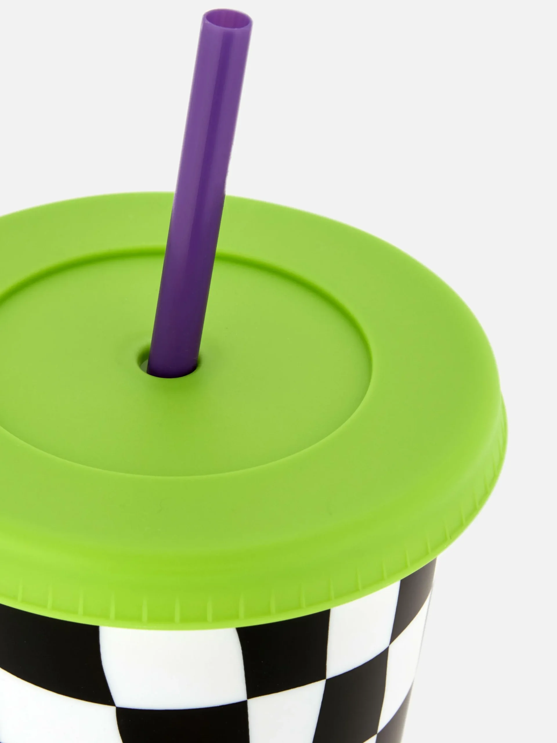 Déco Et Friandises D'Halloween|Beetlejuice|Primark Gobelet Avec Paille Beetlejuice Noir