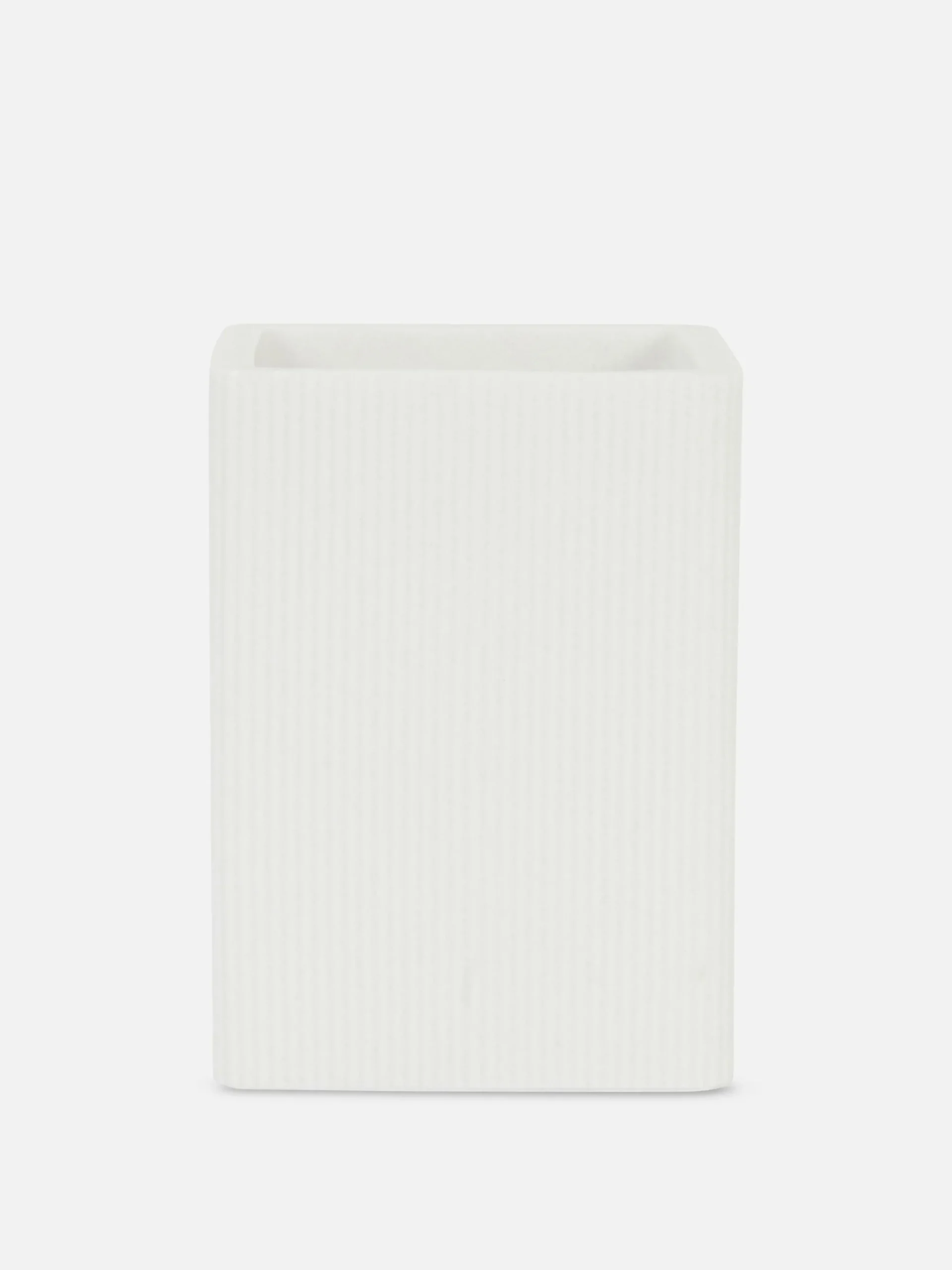 Accessoires Pour Salle De Bain|Primark Gobelet De Salle De Bain Côtelé Blanc