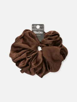 Accessoires Cheveux|Primark Grand Chouchou Cheveux En Satin Rita Ora Marron