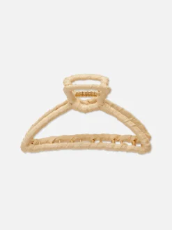 Accessoires Cheveux|Primark Grande Pince à Cheveux En Raphia Naturel