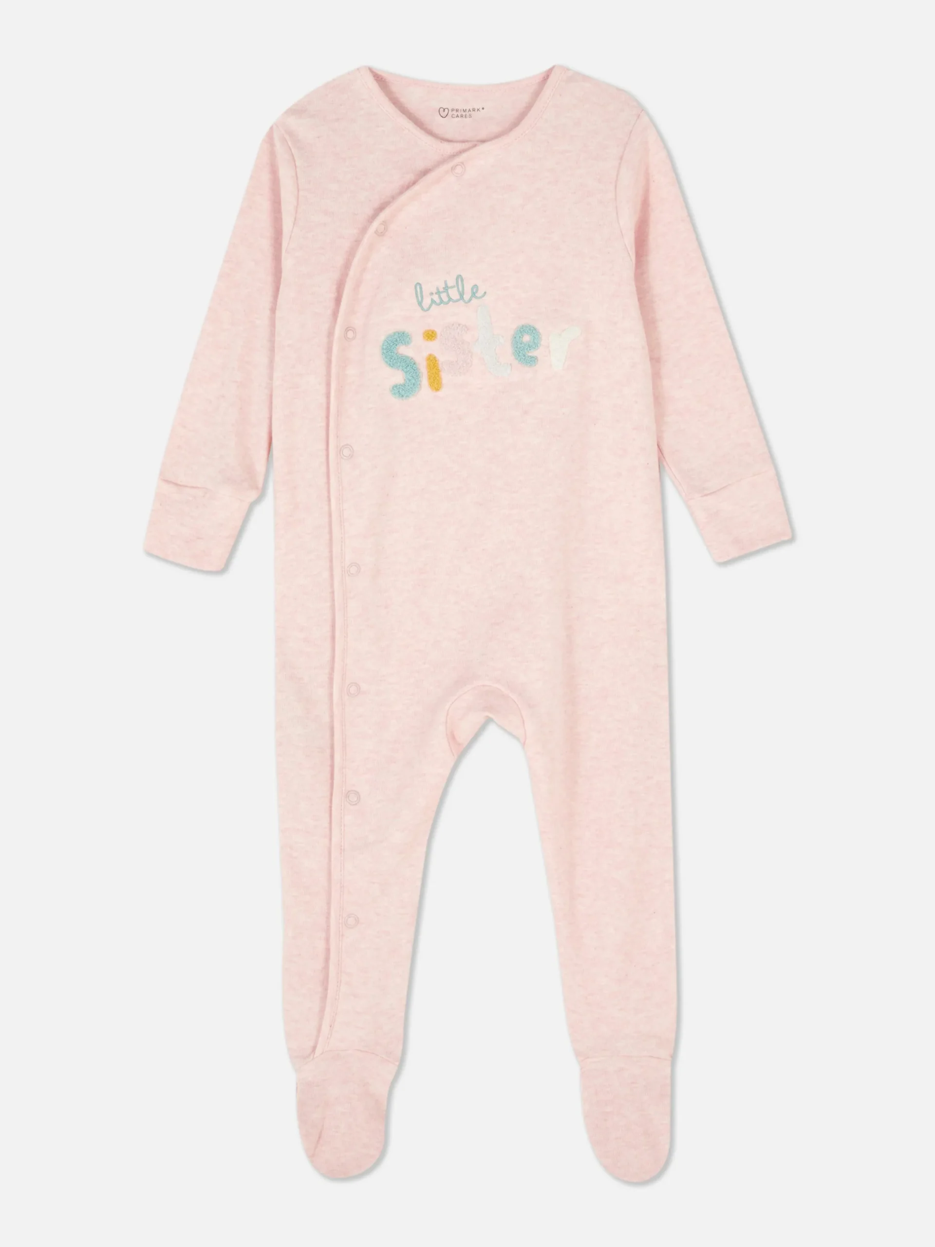 Grenouillères Et Gigoteuses|Primark Grenouillère Brodée Little Sister Rose