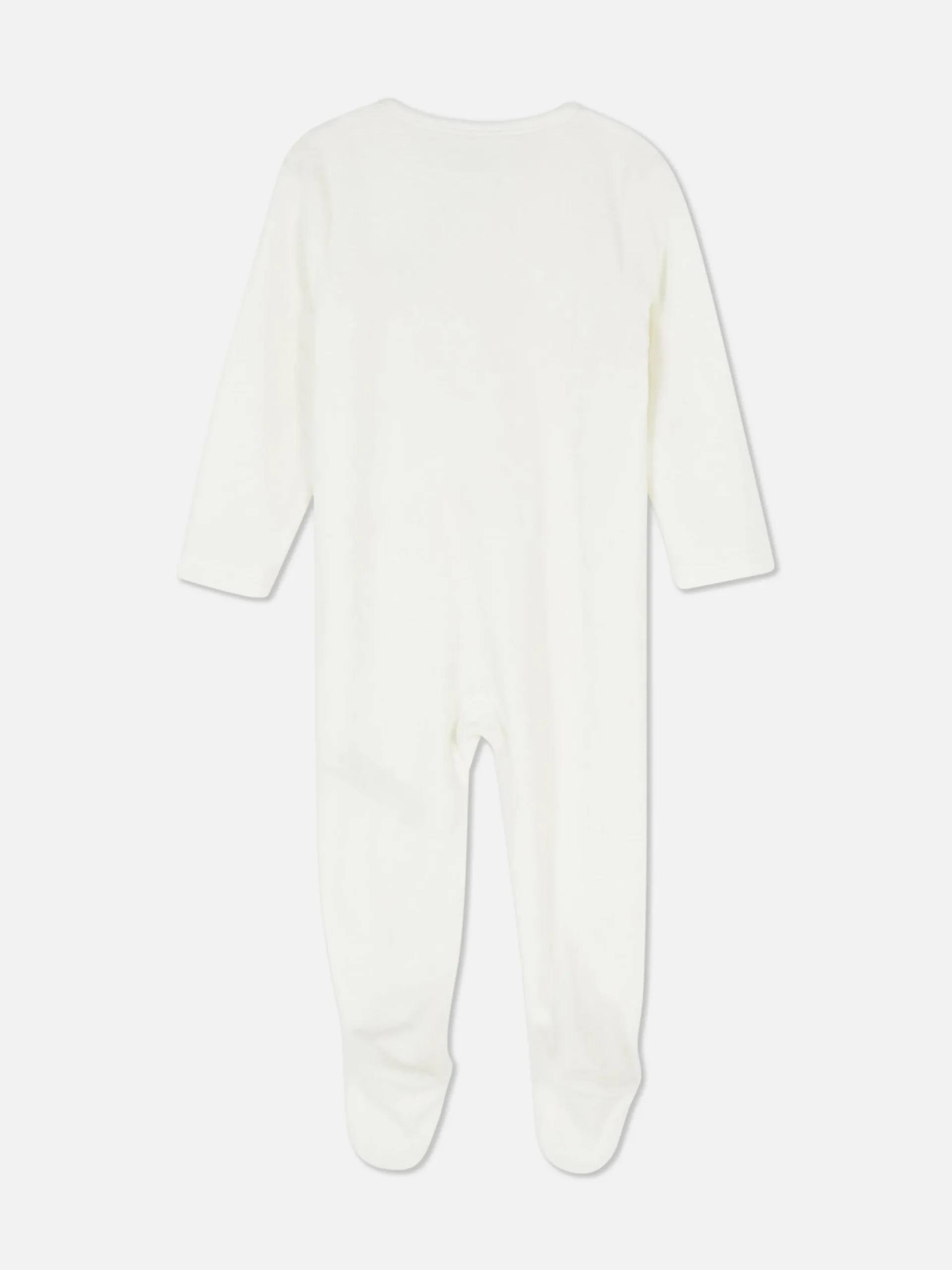 Grenouillères Et Gigoteuses|Primark Grenouillère De Nuit En Velours à Motif Moutons Ivoire