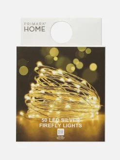 Luminaires|Primark Guirlande Lumineuse LED Lucioles Argent