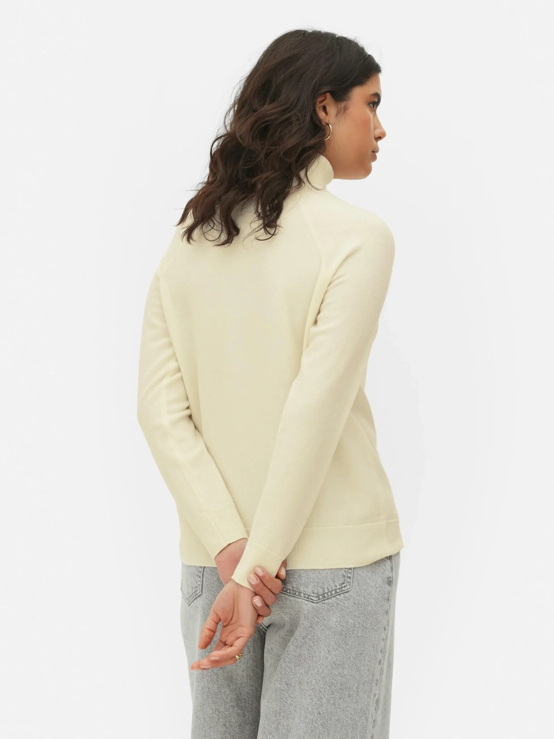 Pulls Et Gilets|Primark Haut à Manches Longues Et à Col Roulé Ivoire