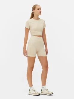 Vêtements De Sport|Primark Haut Court Kappa X à Coordonner Écru