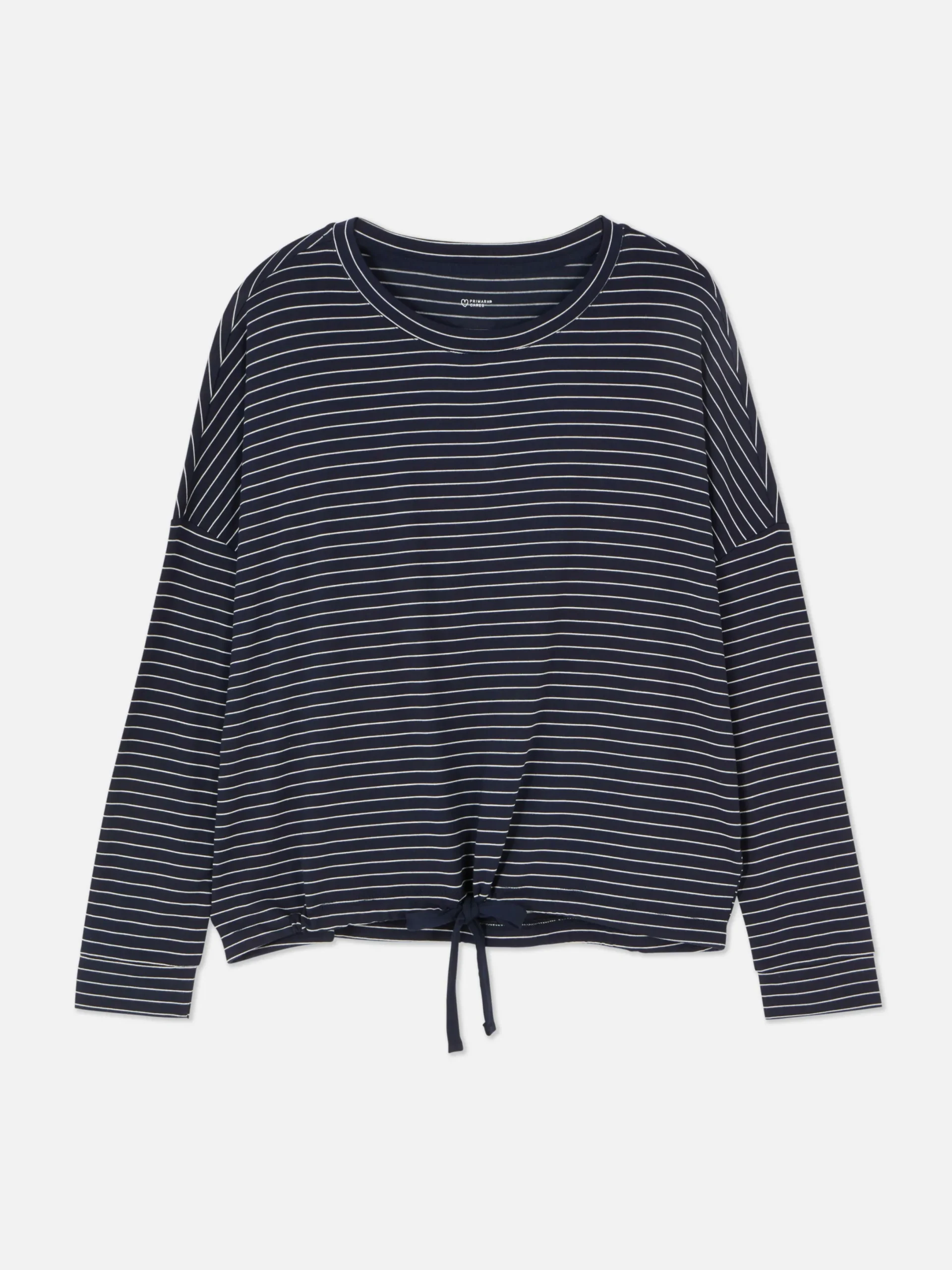 Hauts De Pyjama|Primark Haut De Pyjama Rayé à Manches Longues Bleu marine