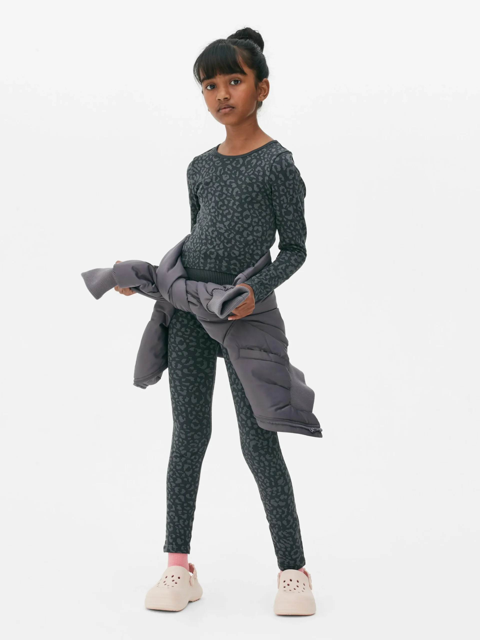 Sweats À Capuche Et Sweat-Shirts|Primark Haut De Sport à Imprimé Léopard Anthracite