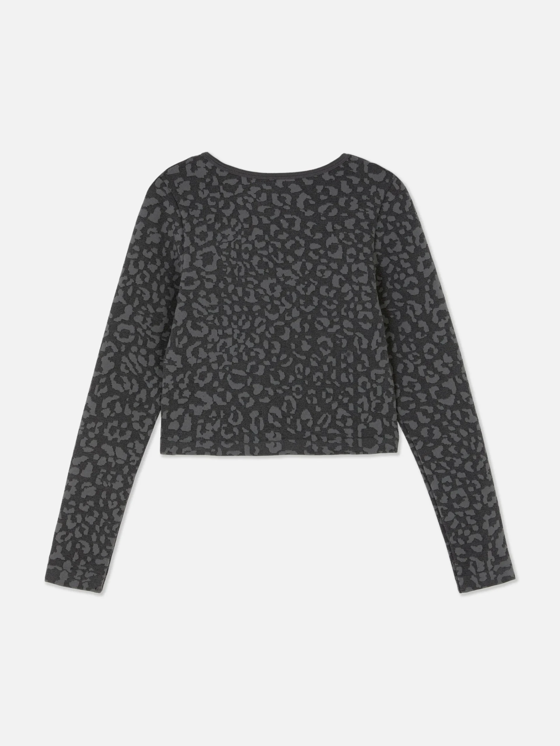 Sweats À Capuche Et Sweat-Shirts|Primark Haut De Sport à Imprimé Léopard Anthracite