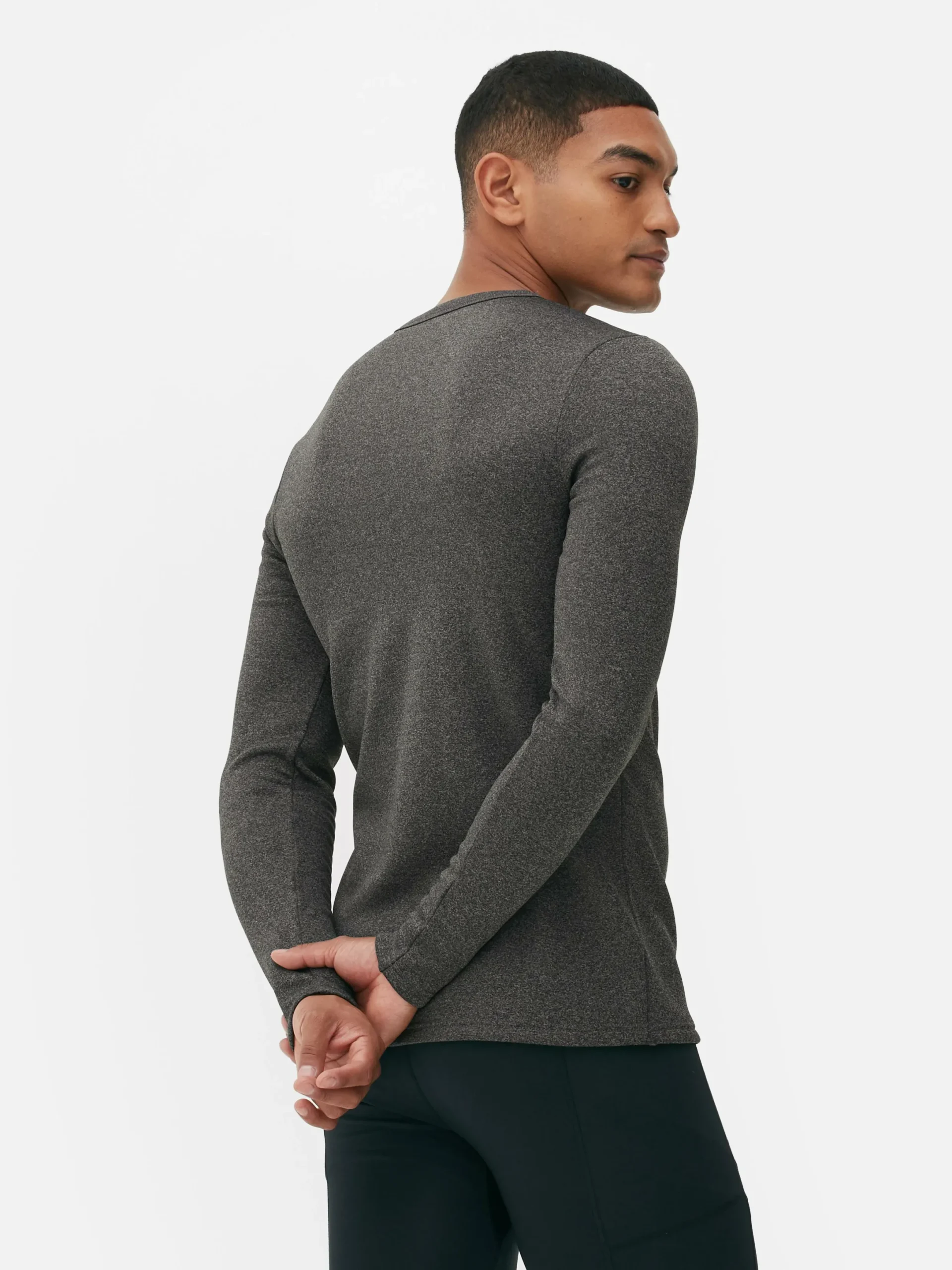 Sous-Vêtements|Vêtements De Sport|Primark Haut Doublé En Molleton à Manches Longues Gris