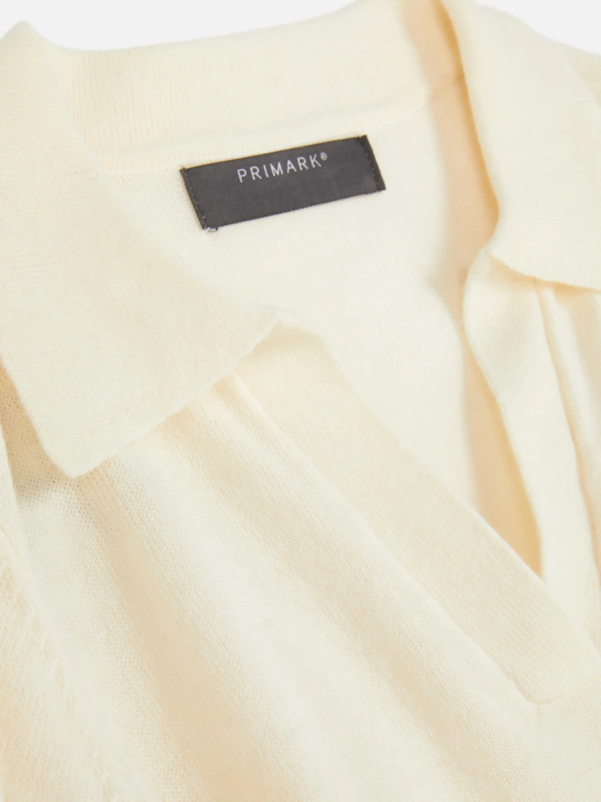 Pulls Et Gilets|Primark Haut En Maille Fine à Col Et Manches Courtes Ivoire