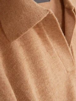 Pulls Et Gilets|Primark Haut En Maille Fine à Col Et Manches Courtes Camel