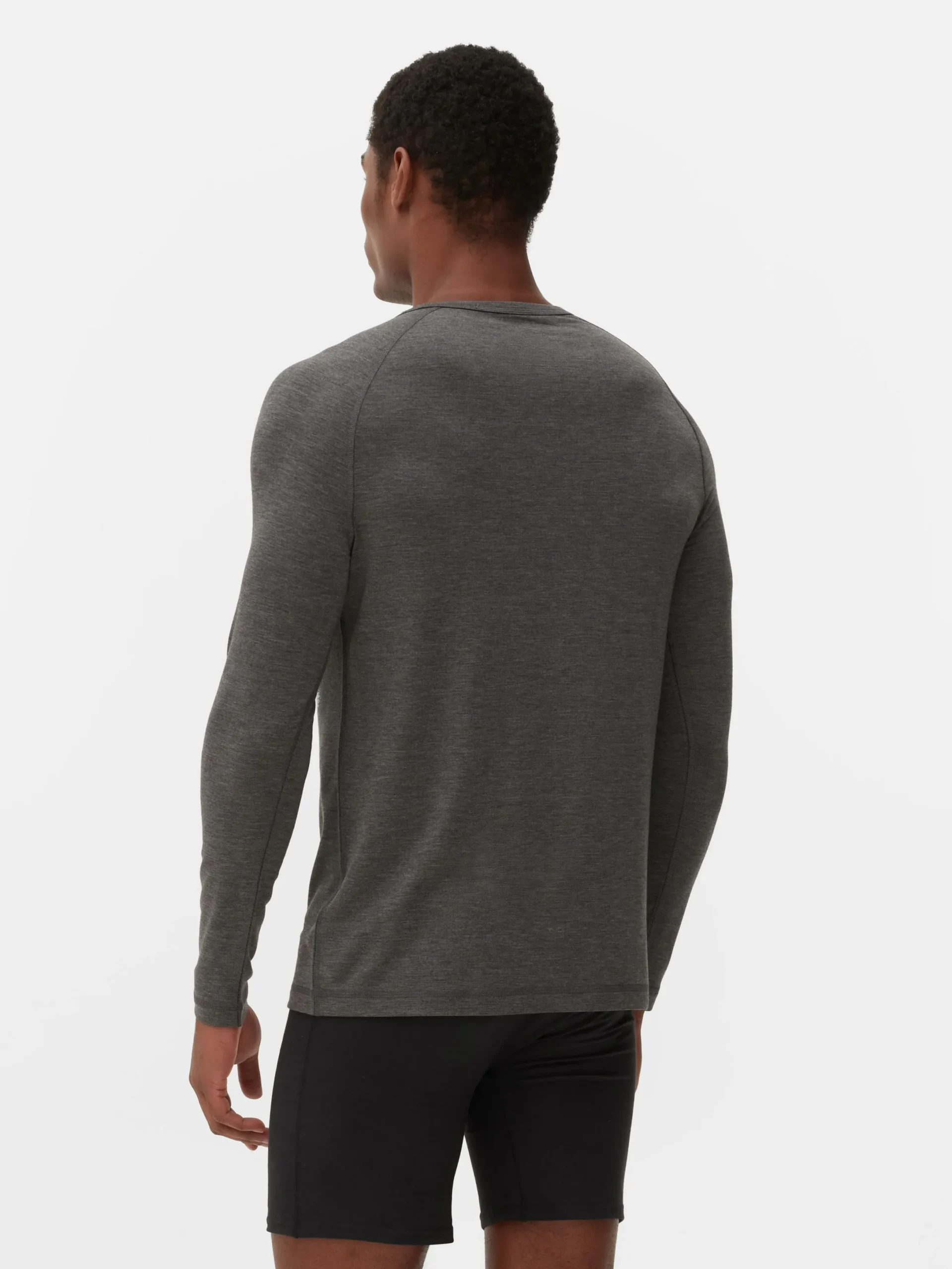 Vêtements De Sport|Hauts Et T-Shirts|Primark Haut Thermique Ultra-chaud à Manches Longues Anthracite