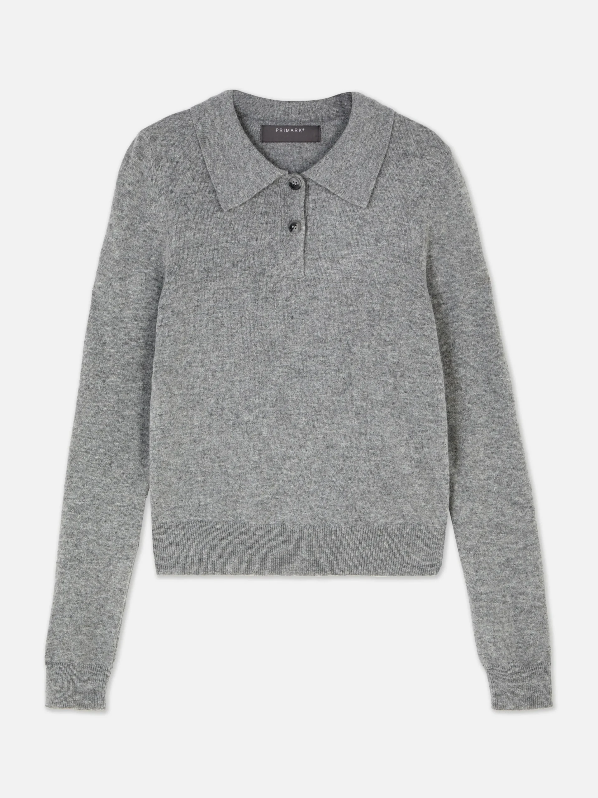 Pulls Et Gilets|Primark Haut Tricoté à Col Et à Manches Longues Gris